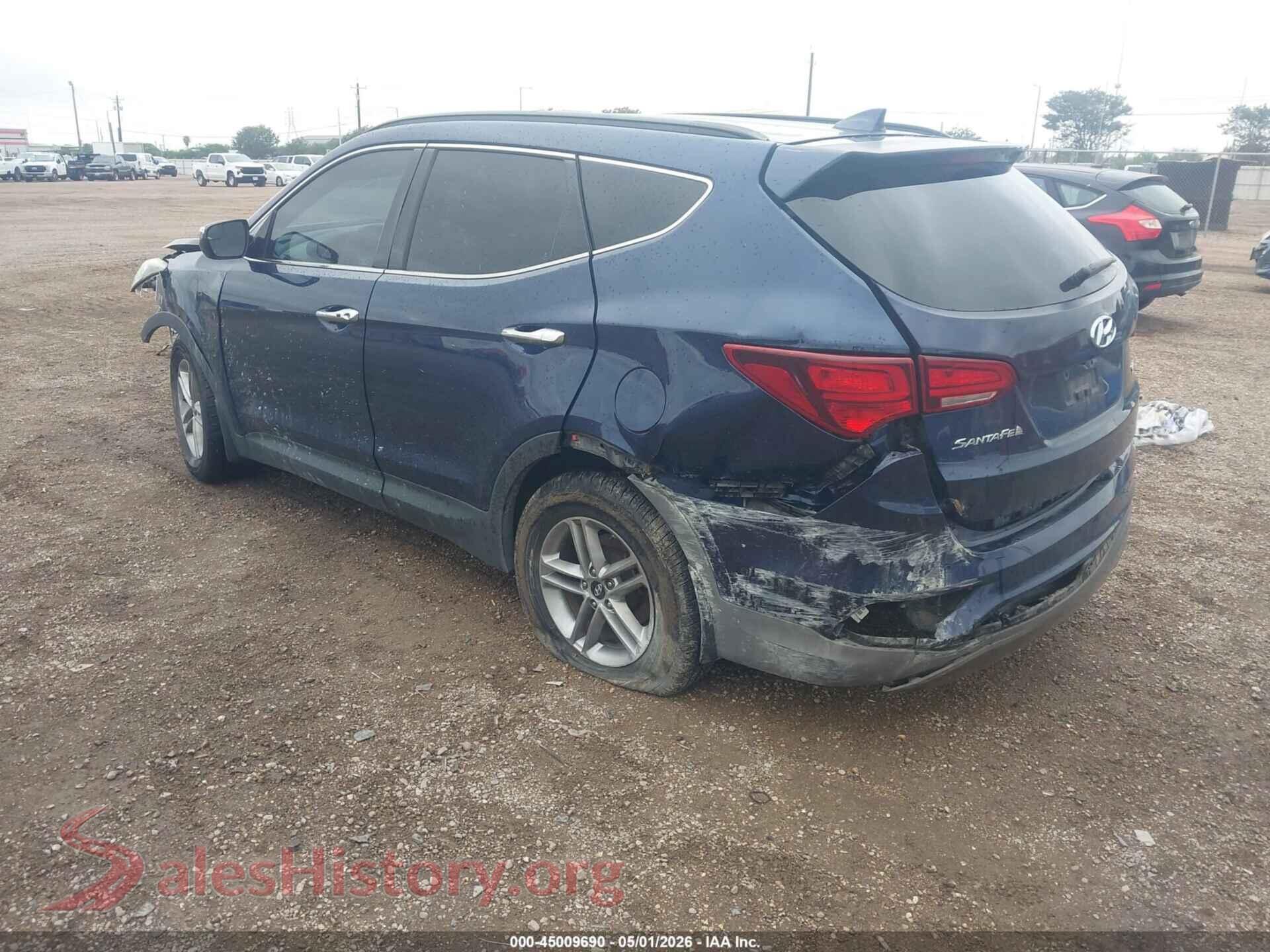 2018 HYUNDAI SANTA FE SPORT VIN 5XYZU3LB2JG537538, driver side view
