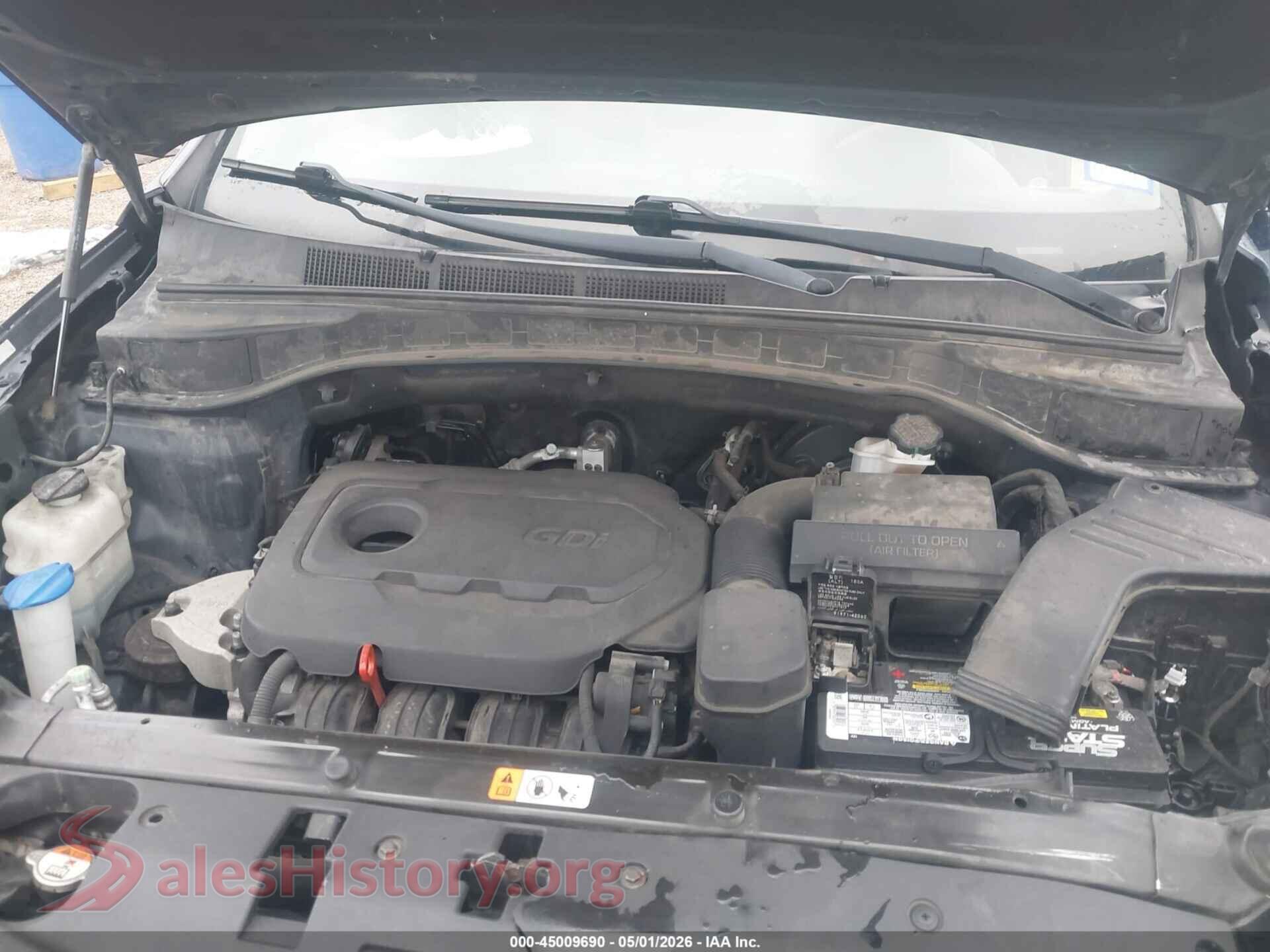 2018 HYUNDAI SANTA FE SPORT VIN 5XYZU3LB2JG537538, interior dashboard