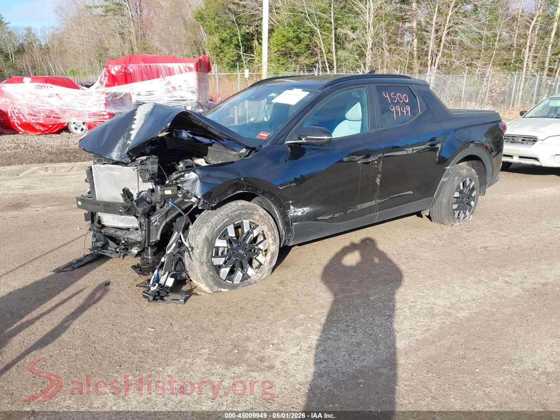2025 HYUNDAI SANTA CRUZ VIN 5NTJBDDE3SH144032, front view
