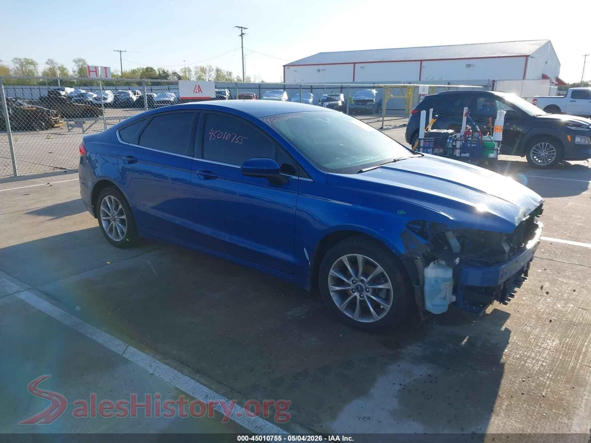 2017 FORD FUSION VIN 3FA6P0HD9HR402503, auction photo