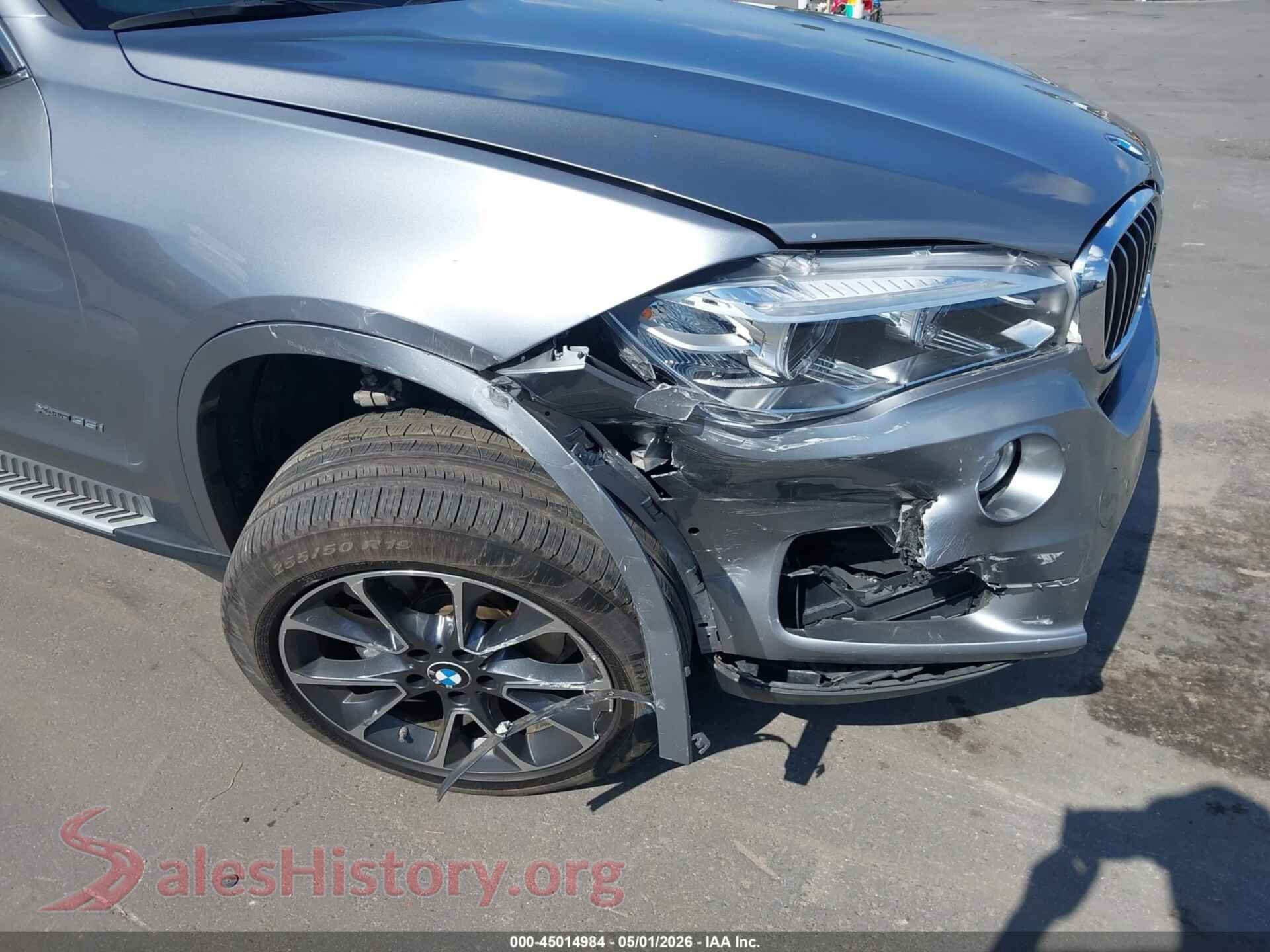 2018 BMW X5 VIN 5UXKR0C5XJL072554, rear passenger side