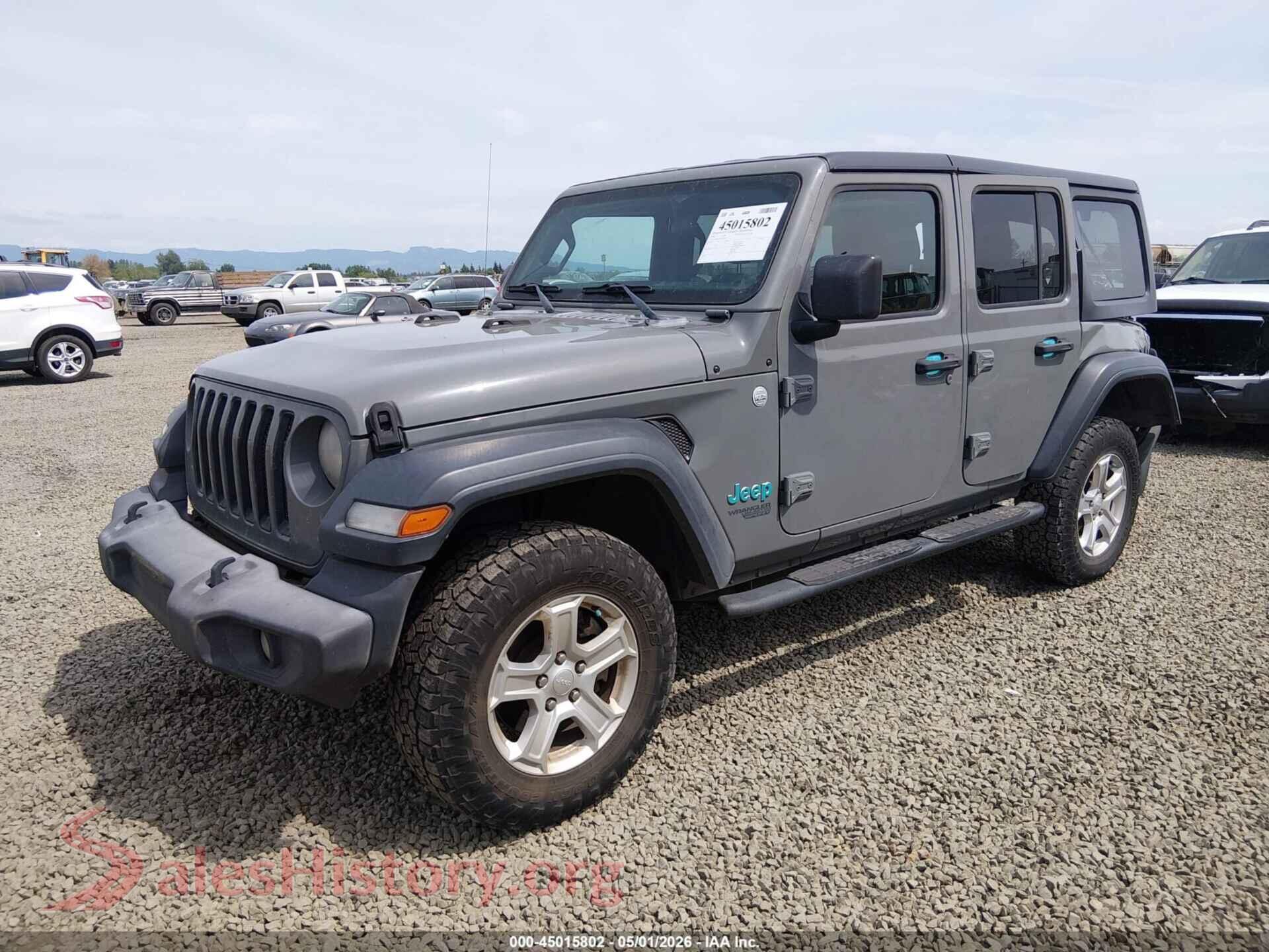 2018 JEEP WRANGLER UNLIMITED VIN 1C4HJXDN2JW203551, front view