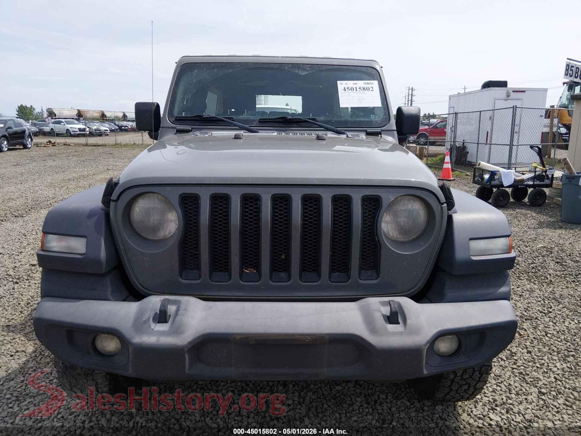 2018 JEEP WRANGLER UNLIMITED VIN 1C4HJXDN2JW203551, odometer mileage