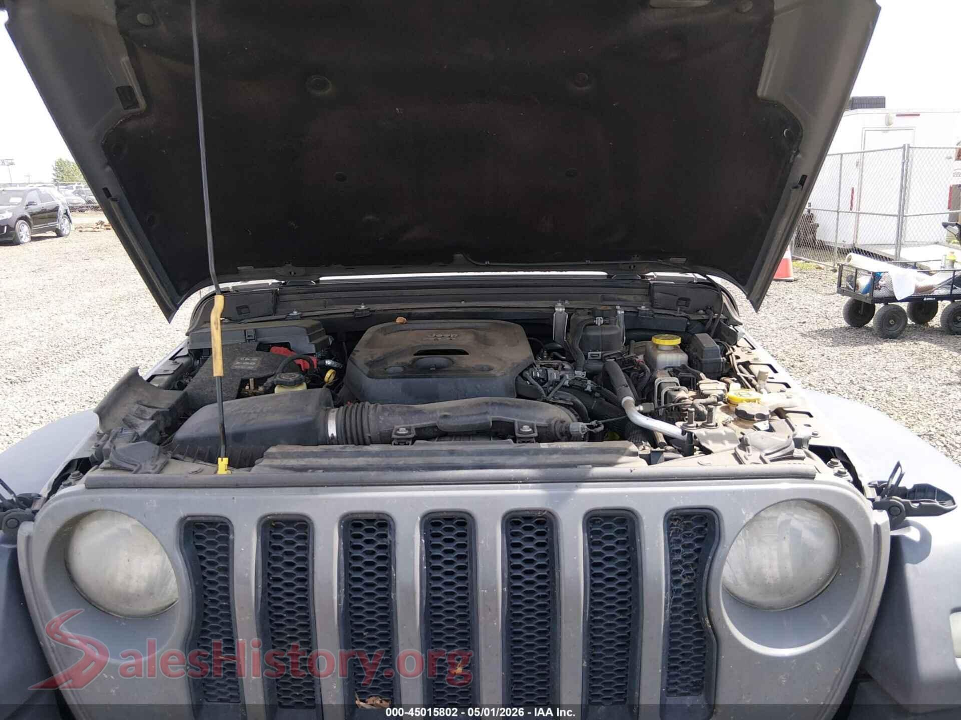 2018 JEEP WRANGLER UNLIMITED VIN 1C4HJXDN2JW203551, interior dashboard