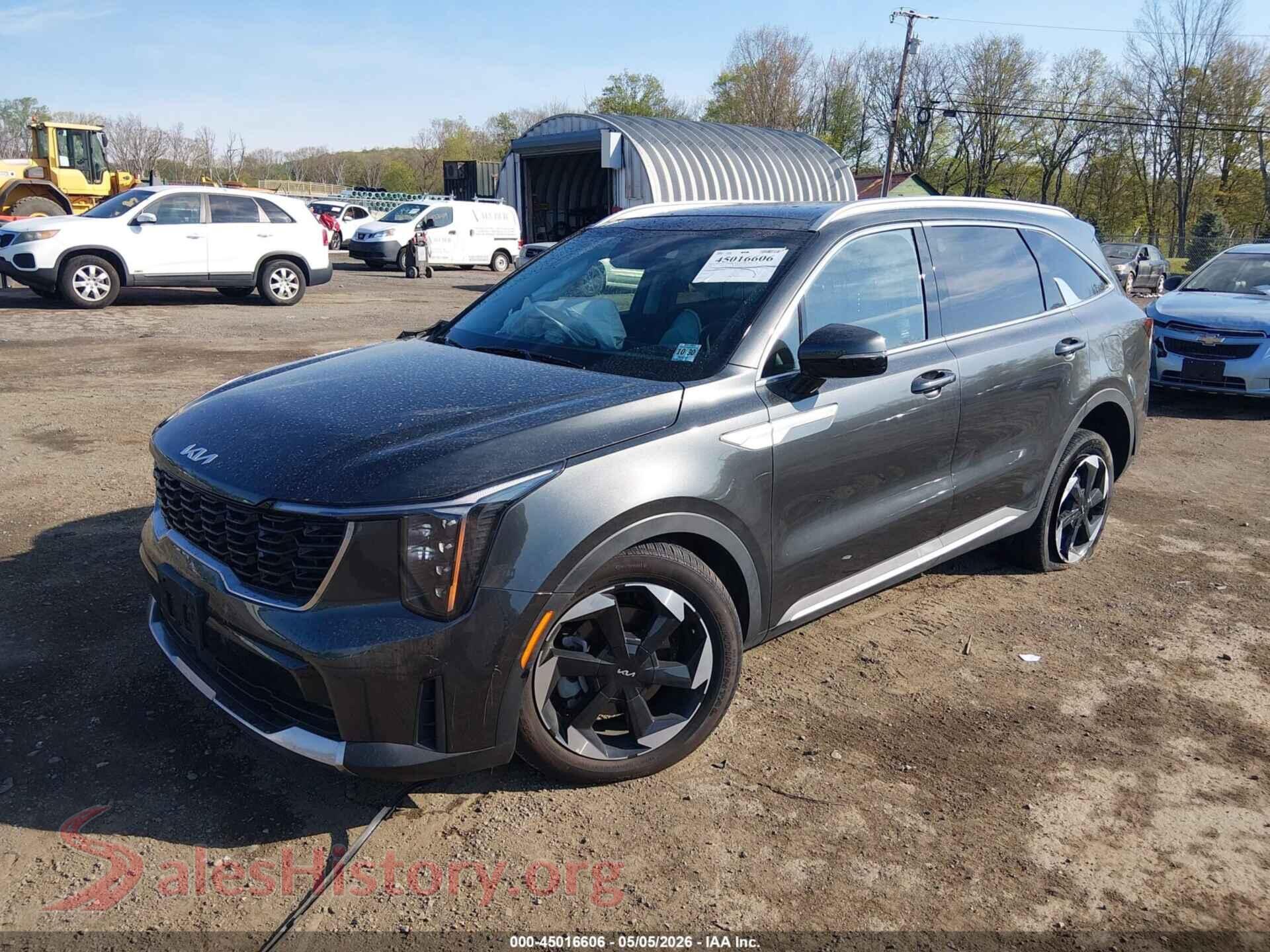 2026 KIA SORENTO PLUG-IN HYBRID VIN KNDRJDJH7T5430647, front view