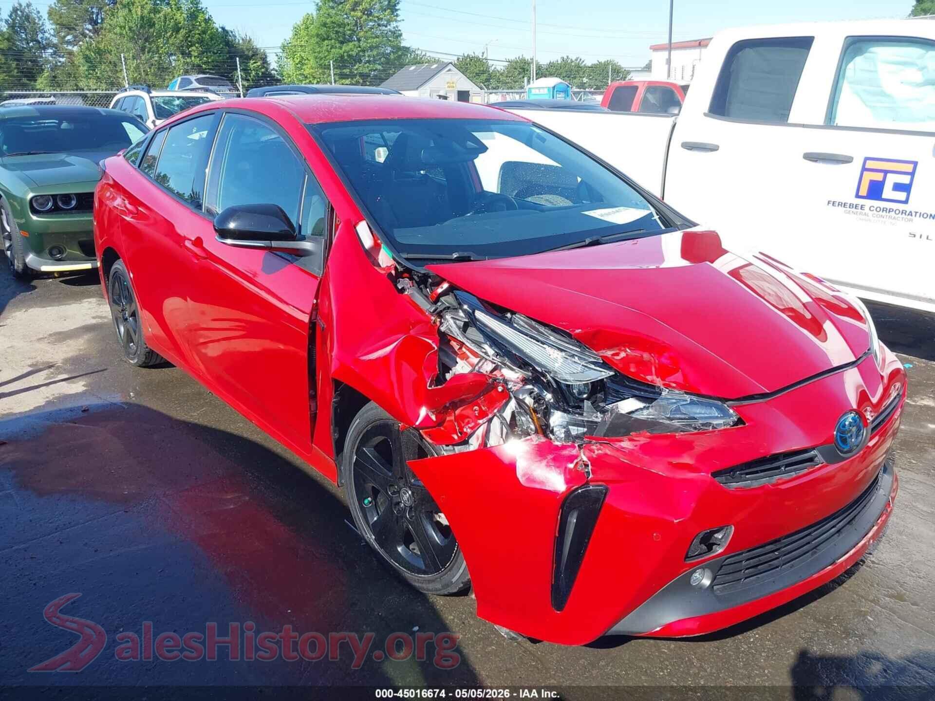 JTDKAMFU4M3126826 2021 TOYOTA PRIUS