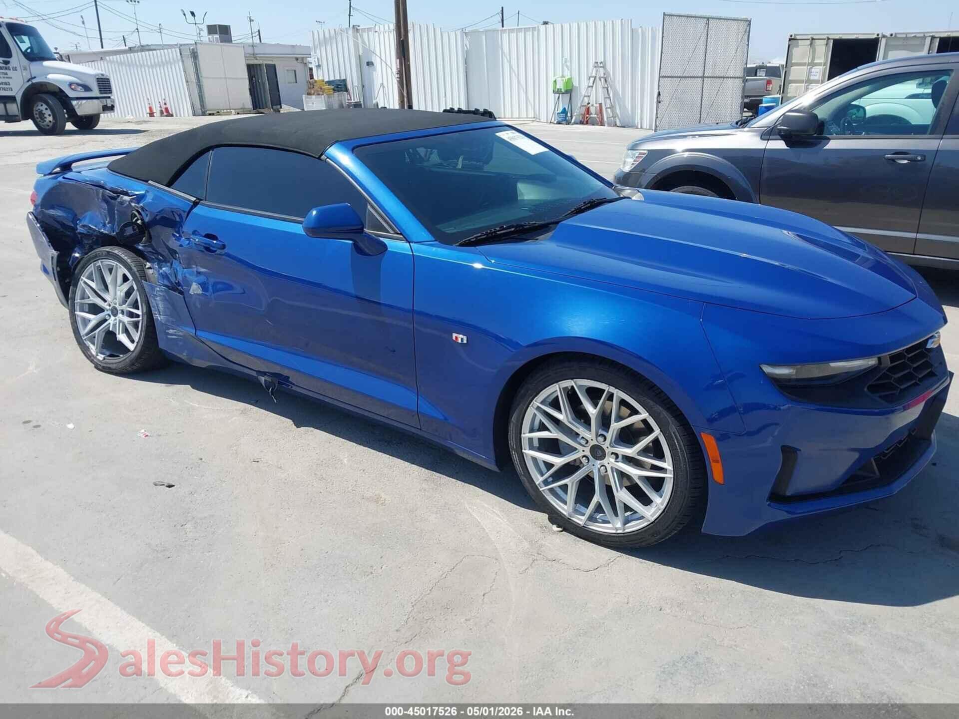 2023 CHEVROLET CAMARO VIN 1G1FB3DS6P0153390, auction photo