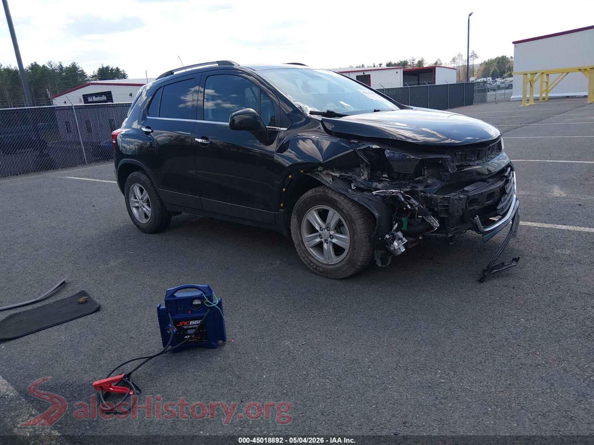 2019 CHEVROLET TRAX VIN KL7CJPSB3KB869102, auction photo