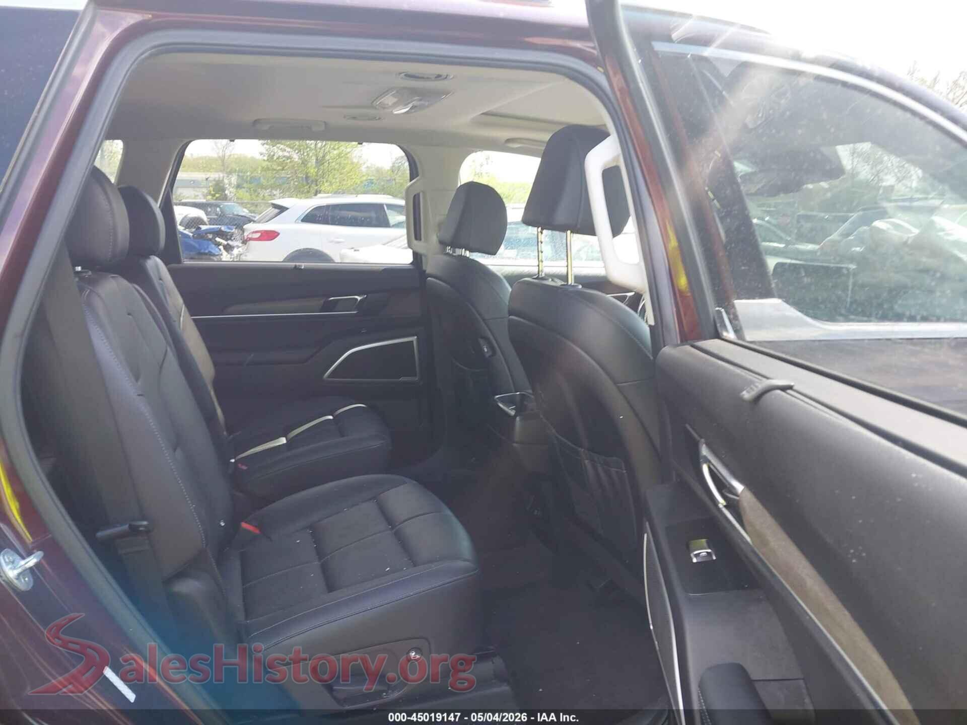 2022 KIA TELLURIDE VIN 5XYP3DHC3NG221153, front passenger side