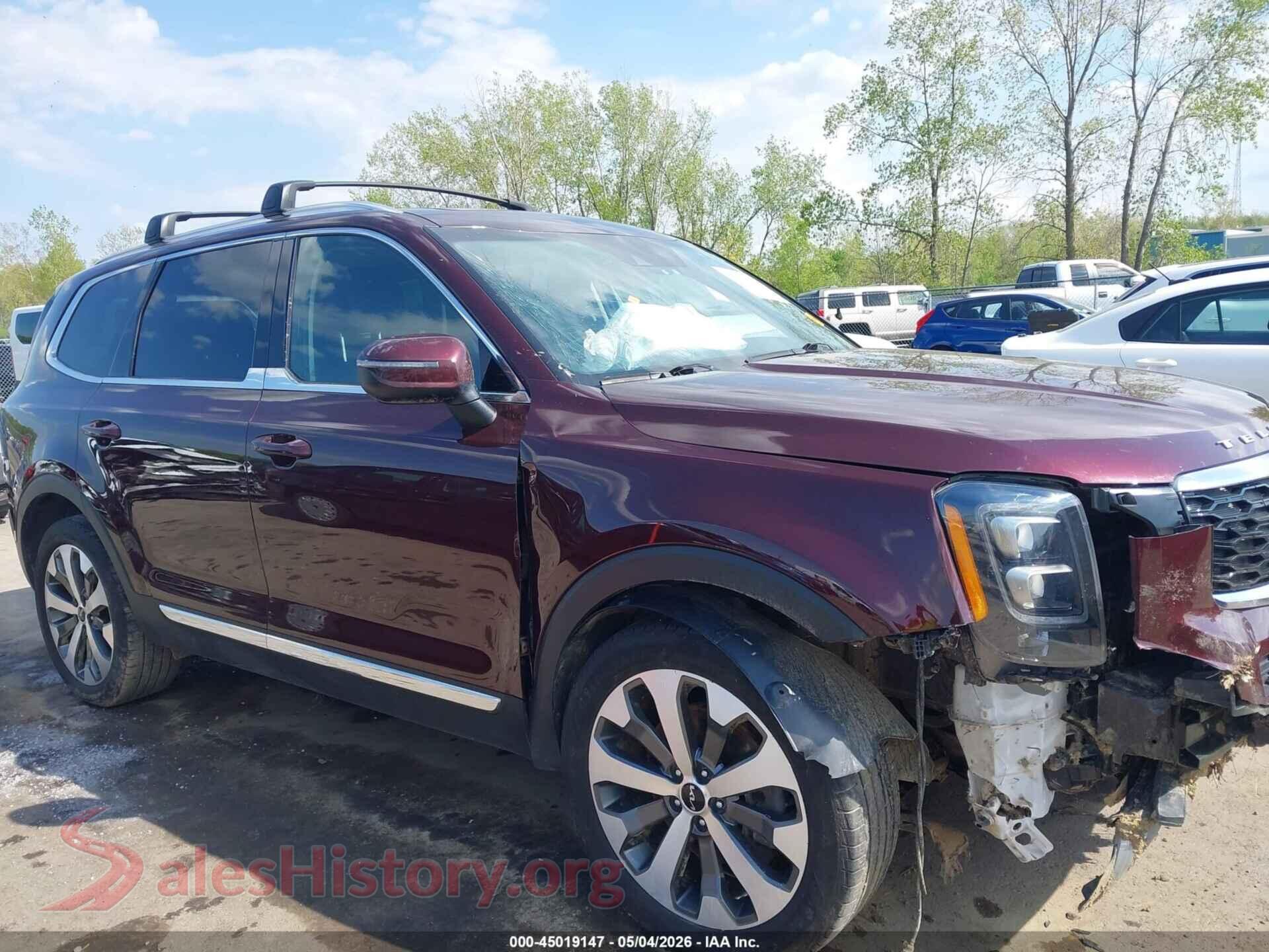 2022 KIA TELLURIDE VIN 5XYP3DHC3NG221153, auction photo 13