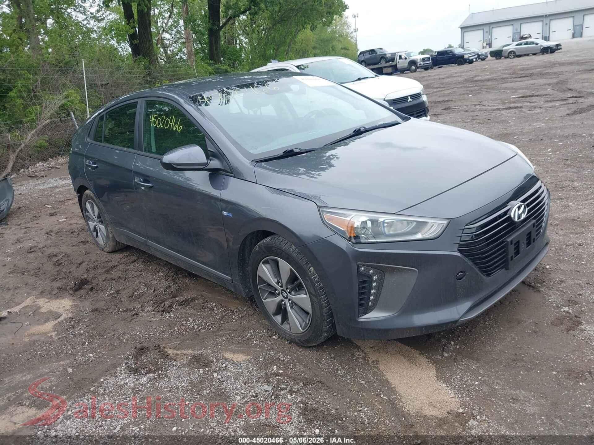 2019 HYUNDAI IONIQ PLUG-IN HYBRID VIN KMHC65LD3KU158590, auction photo