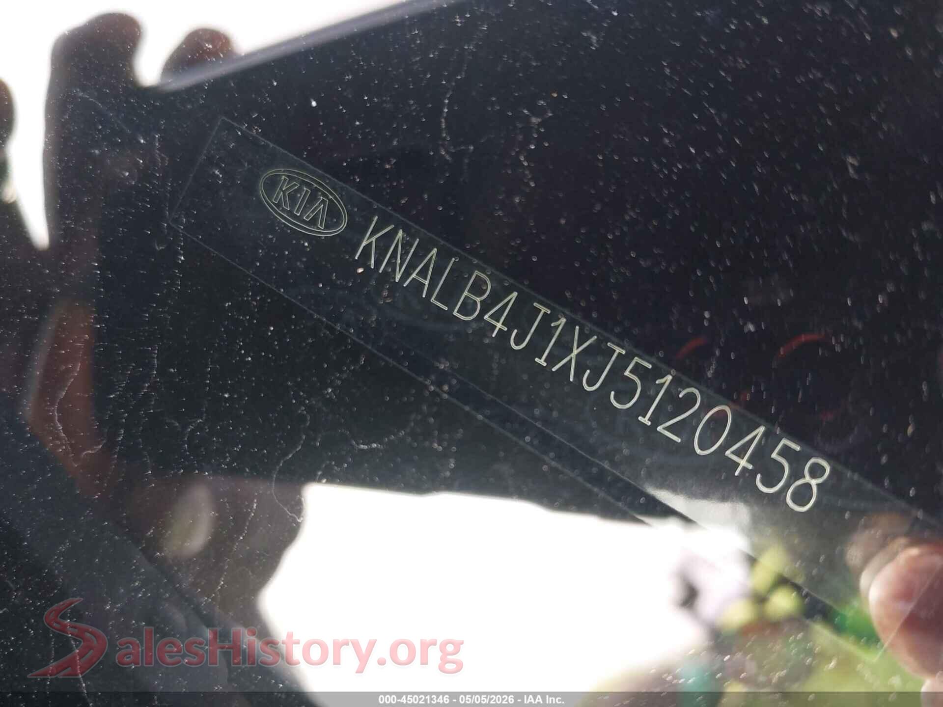 2018 KIA CADENZA VIN KNALB4J1XJ5120458, engine bay