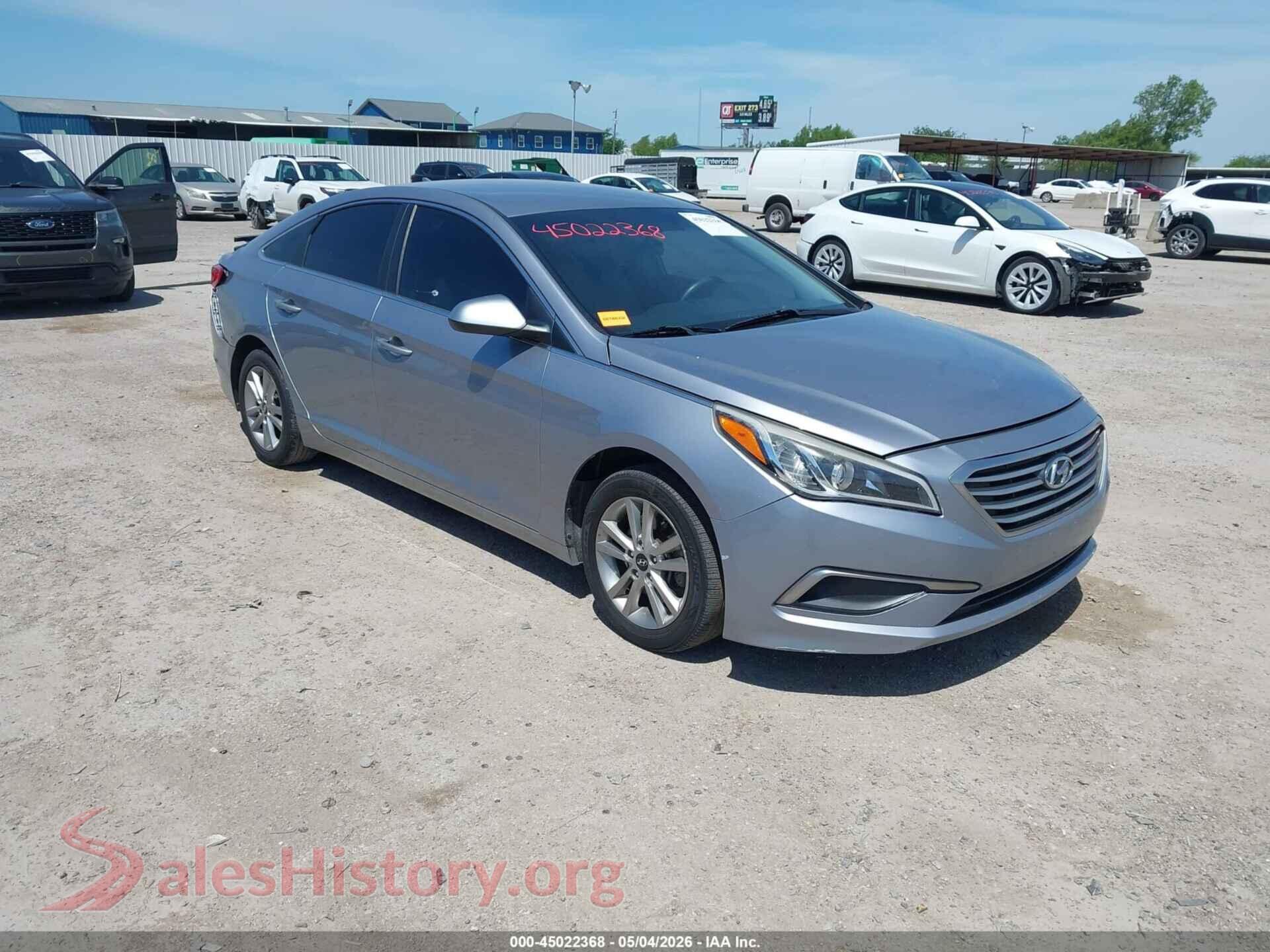 5NPE24AFXHH493470 2017 HYUNDAI SONATA