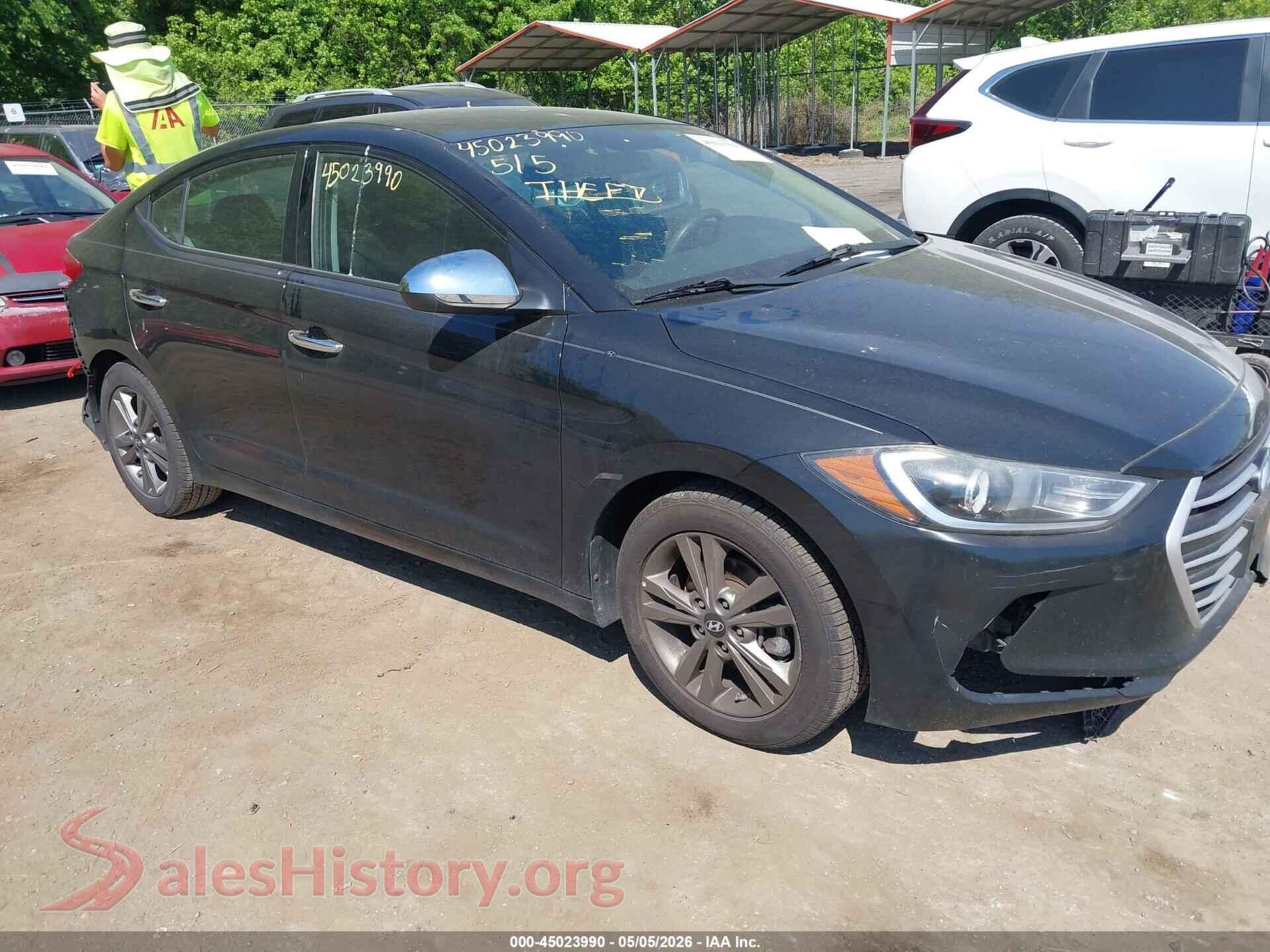 5NPD84LF7JH232827 2018 HYUNDAI ELANTRA