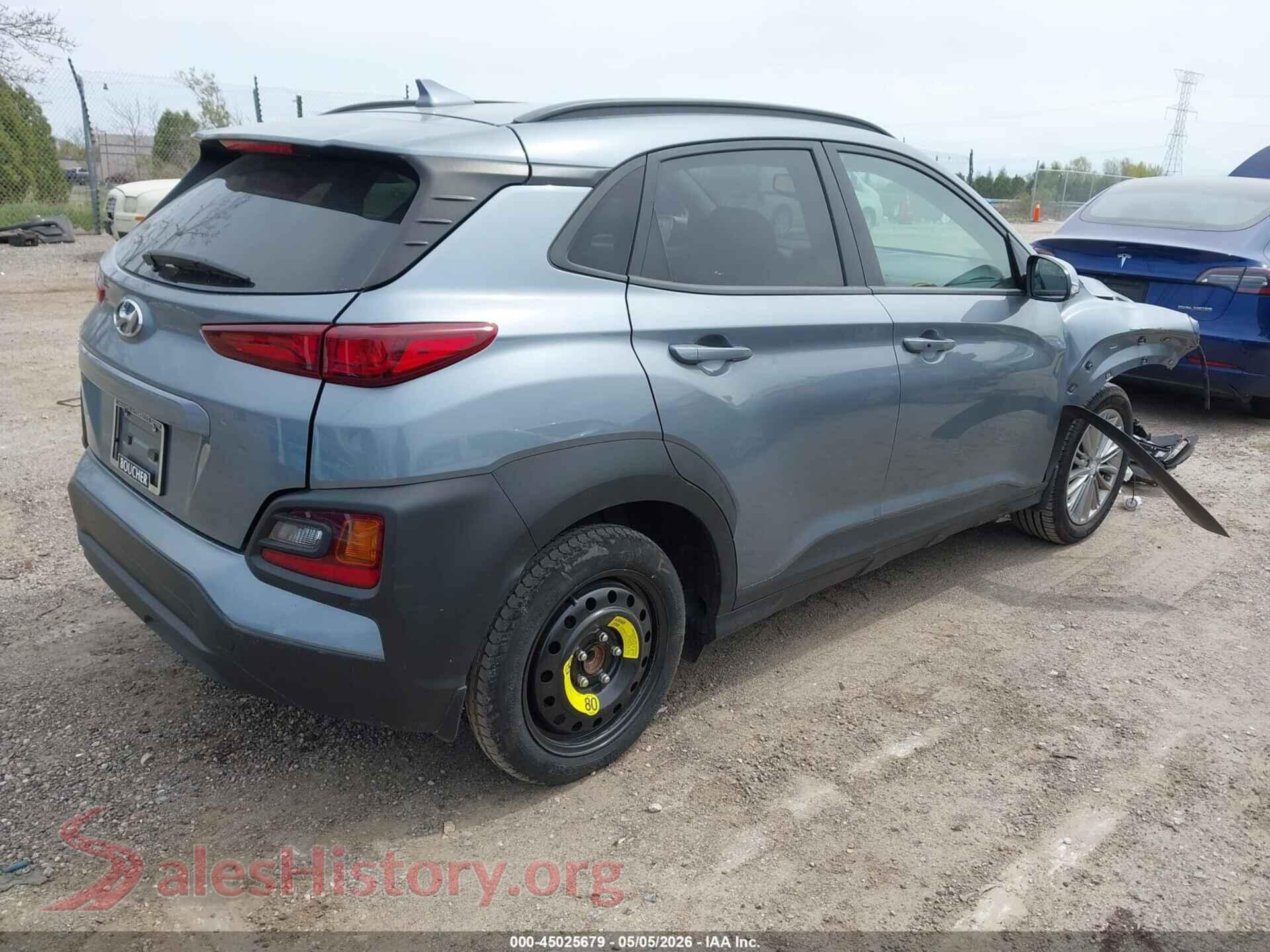 2019 HYUNDAI KONA VIN KM8K62AA6KU366756, rear driver side
