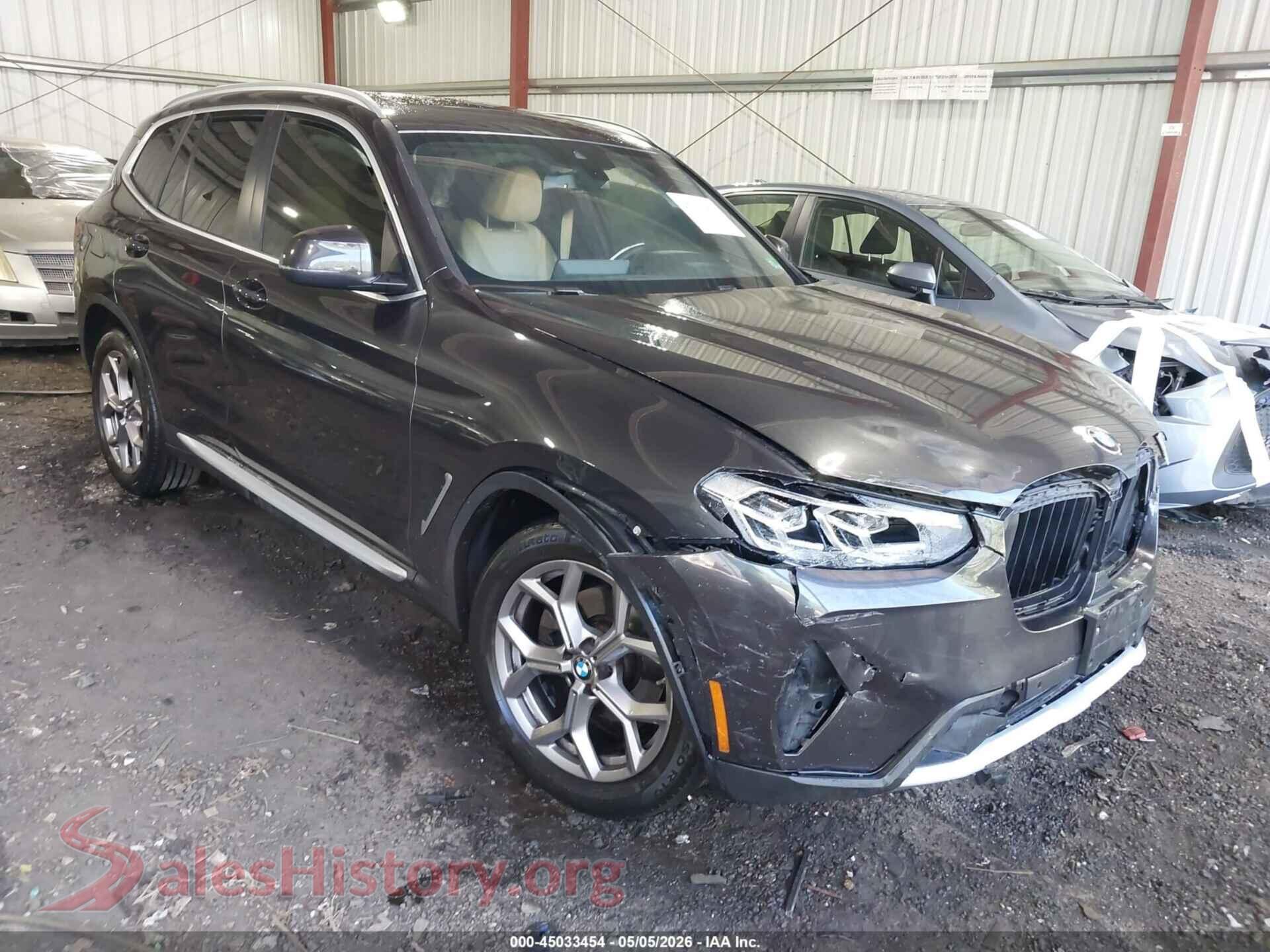 5UX43DP09N9M83544 2022 BMW X3