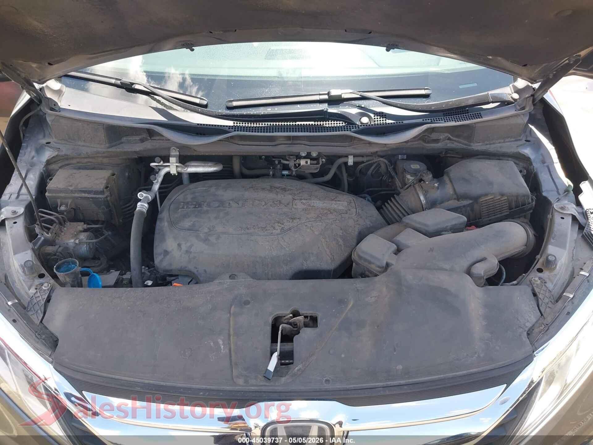 2018 HONDA ODYSSEY VIN 5FNRL6H79JB011634, interior dashboard