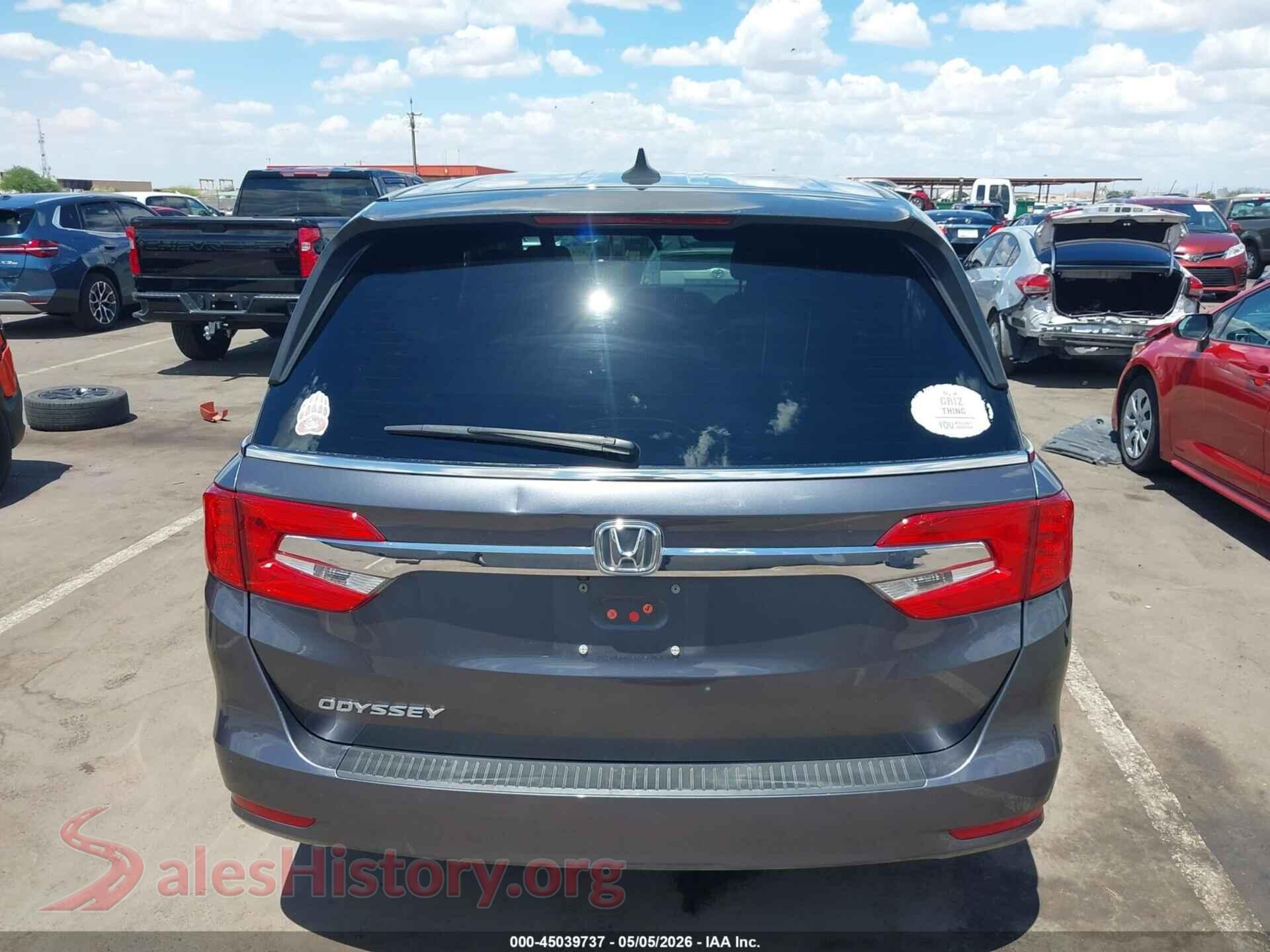 2018 HONDA ODYSSEY VIN 5FNRL6H79JB011634, auction photo 16