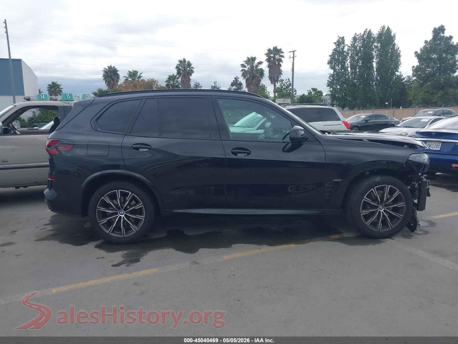 2025 BMW X5 VIN 5UX23EU07S9Y93921, auction photo 13