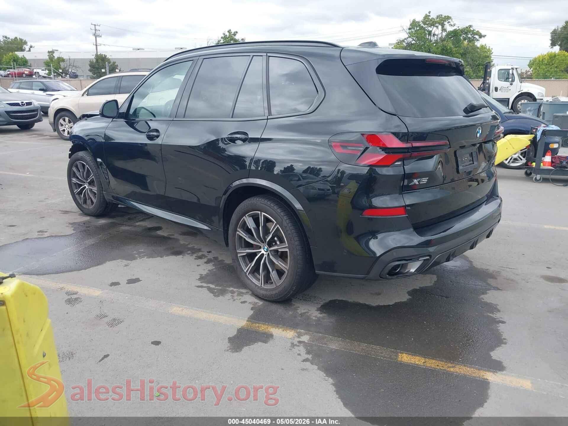2025 BMW X5 VIN 5UX23EU07S9Y93921, driver side view