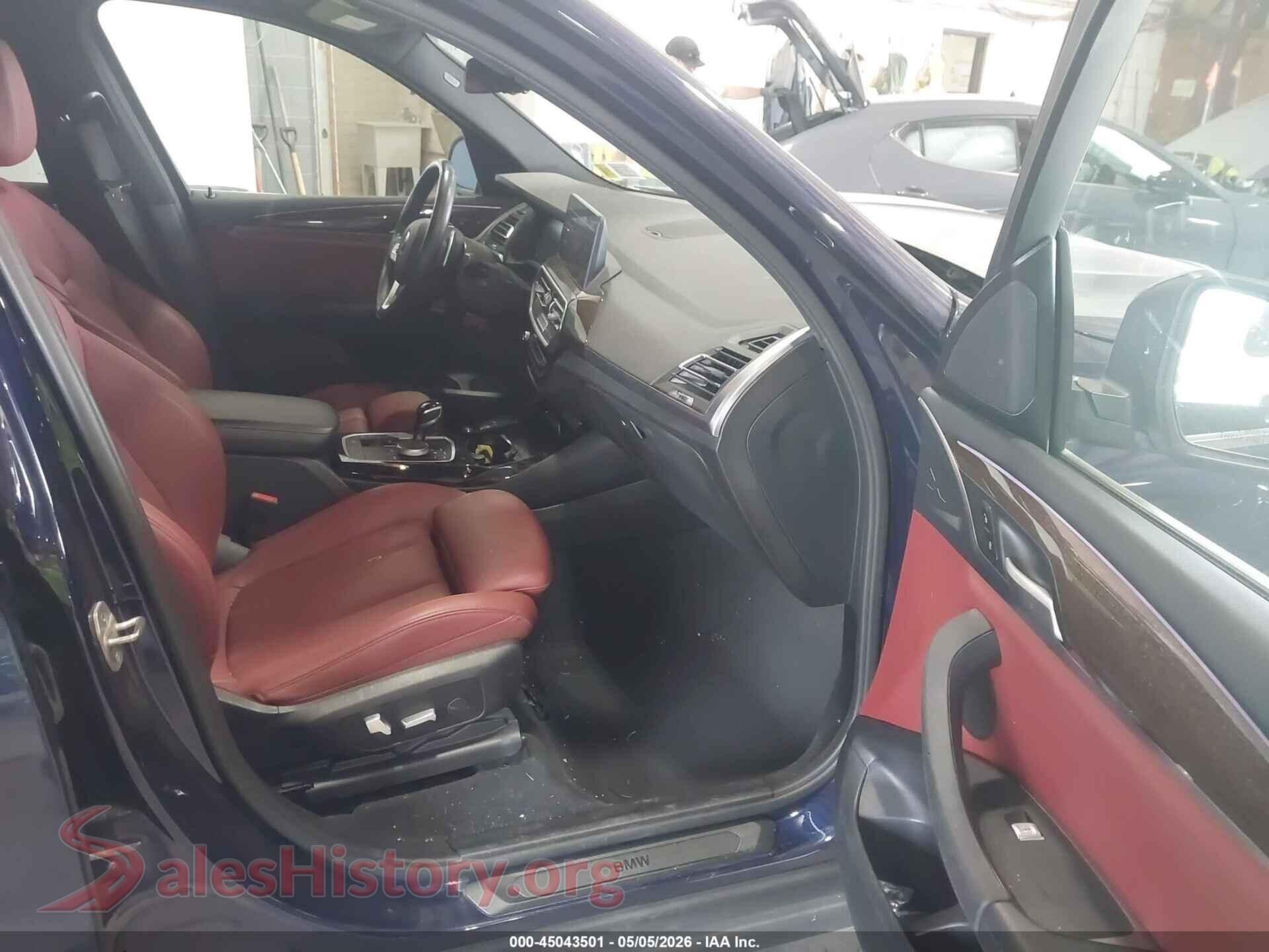 2023 BMW X3 VIN 5UX53DP07P9P84787, rear view