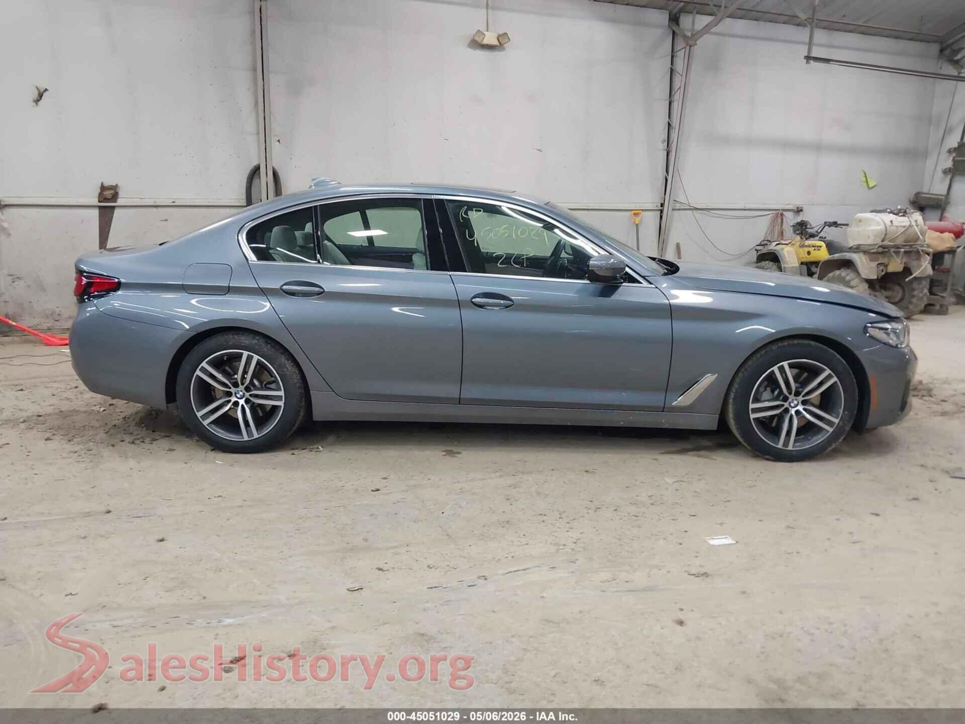 2022 BMW 530 VIN WBA13BJ06NWX44872, auction photo 13