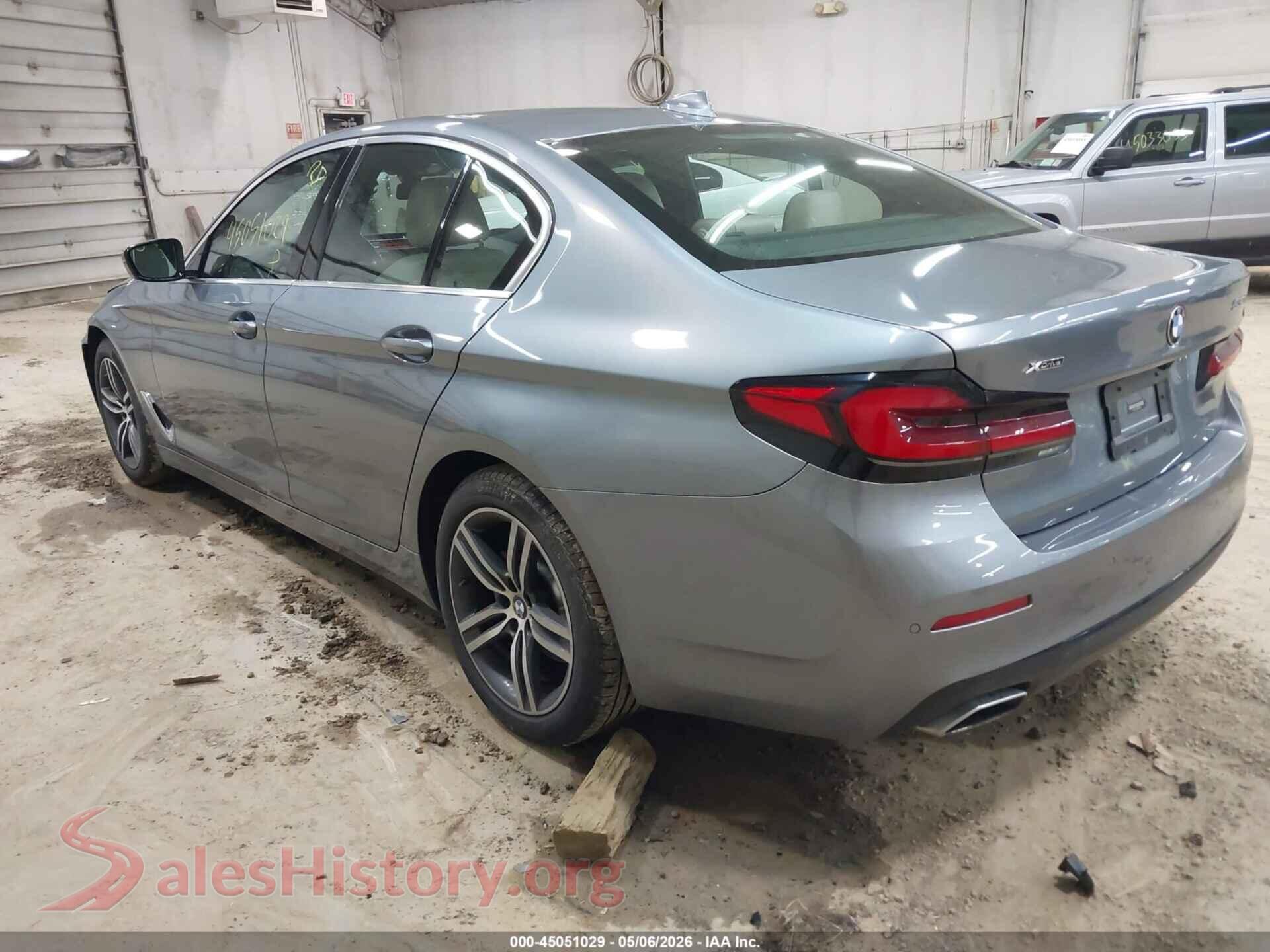 2022 BMW 530 VIN WBA13BJ06NWX44872, driver side view