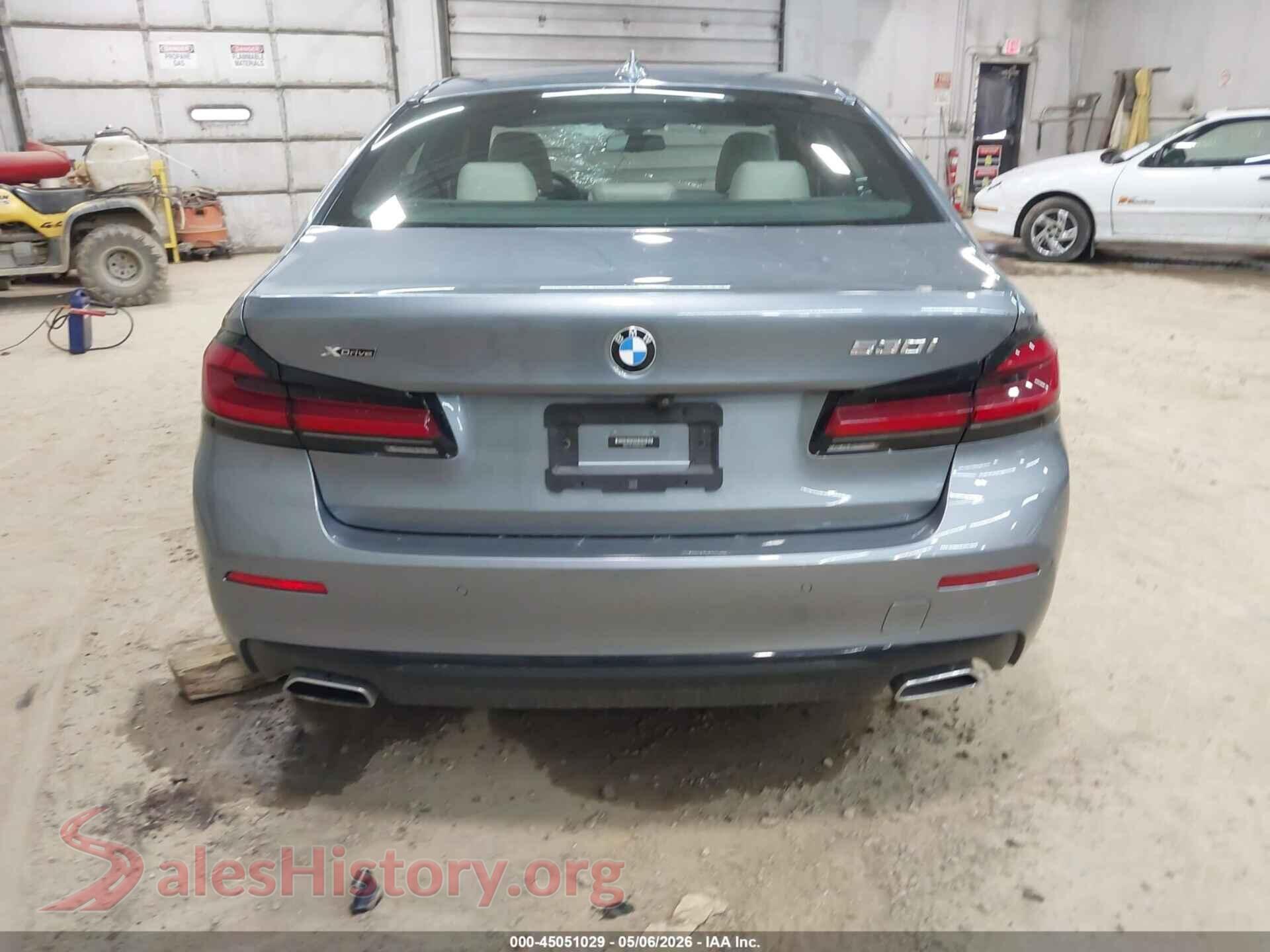 2022 BMW 530 VIN WBA13BJ06NWX44872, auction photo 16