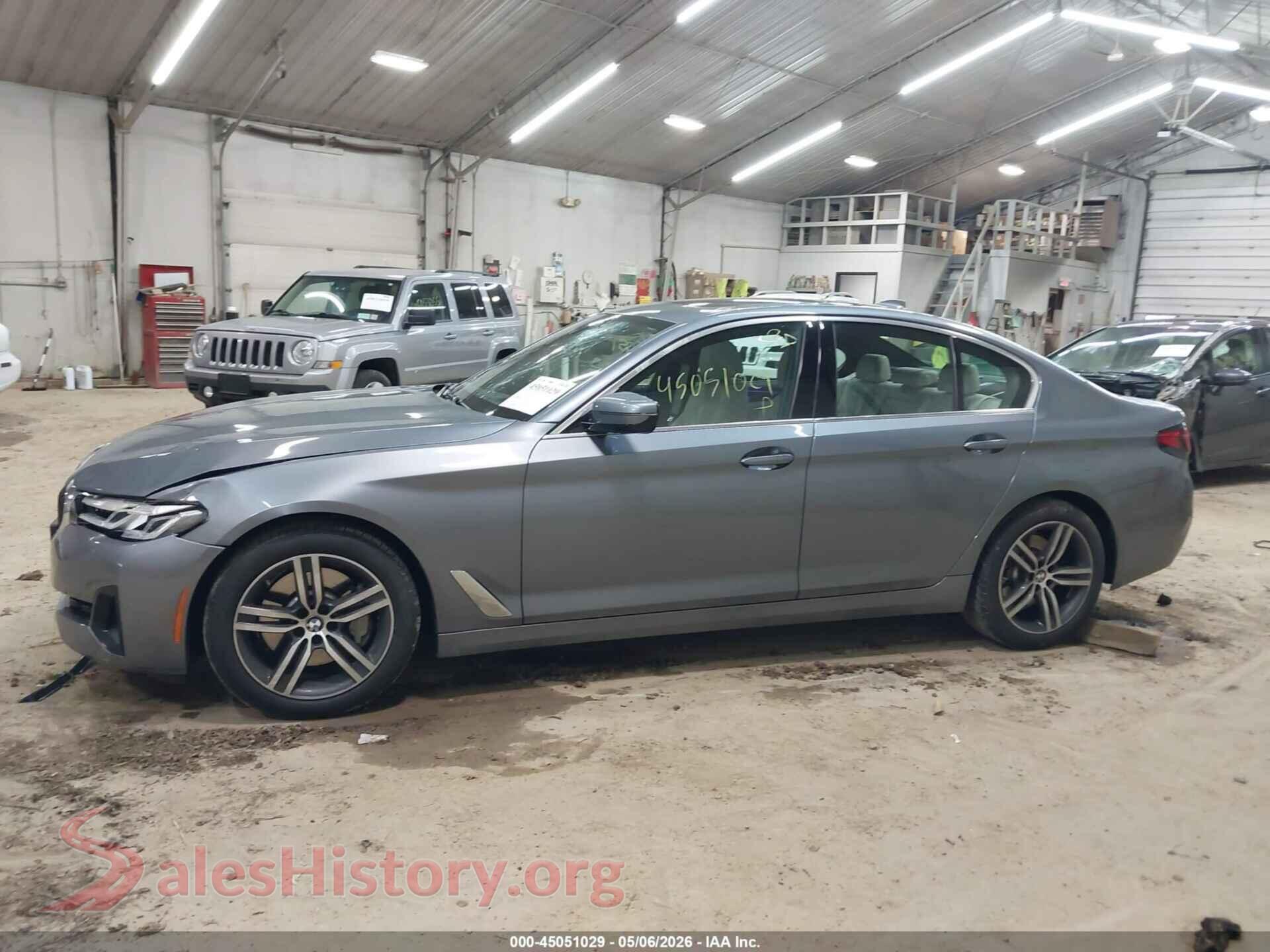 2022 BMW 530 VIN WBA13BJ06NWX44872, auction photo 14