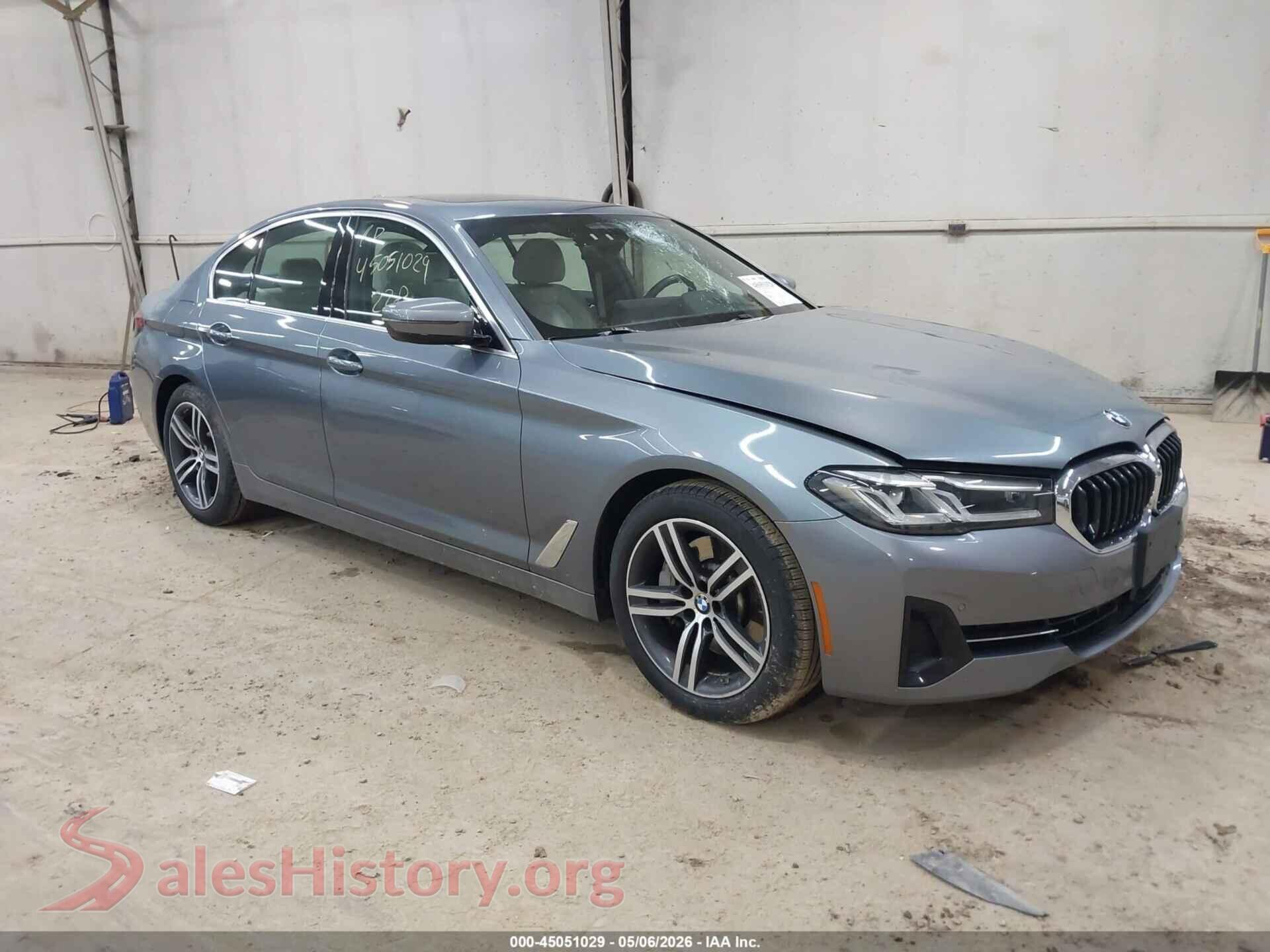 2022 BMW 530 VIN WBA13BJ06NWX44872, auction photo