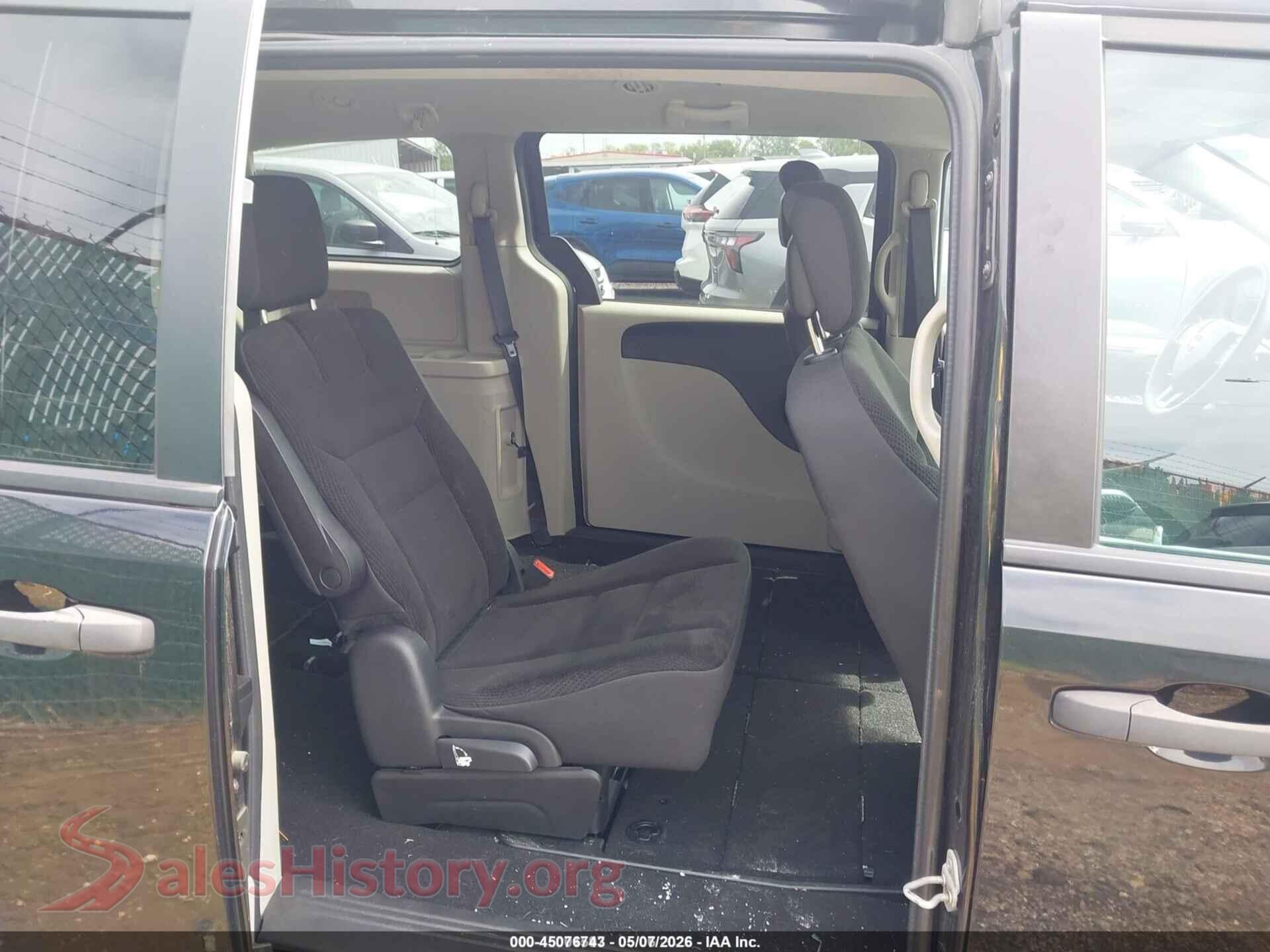 2019 DODGE GRAND CARAVAN VIN 2C4RDGBG4KR698734, front passenger side