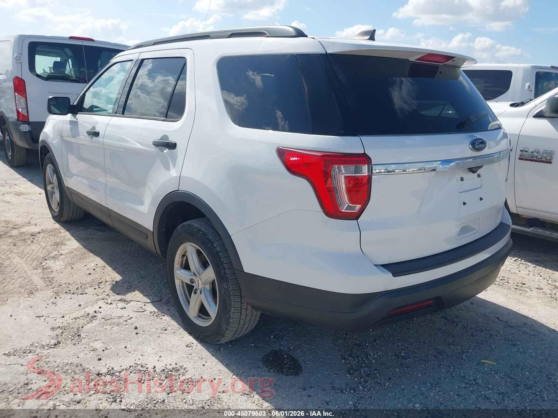 2018 FORD EXPLORER VIN 1FM5K8B82JGA59413, driver side view