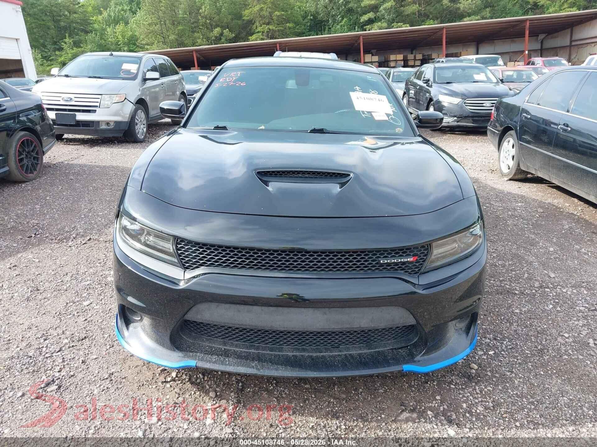2019 DODGE CHARGER VIN 2C3CDXHG2KH630598, damage close-up