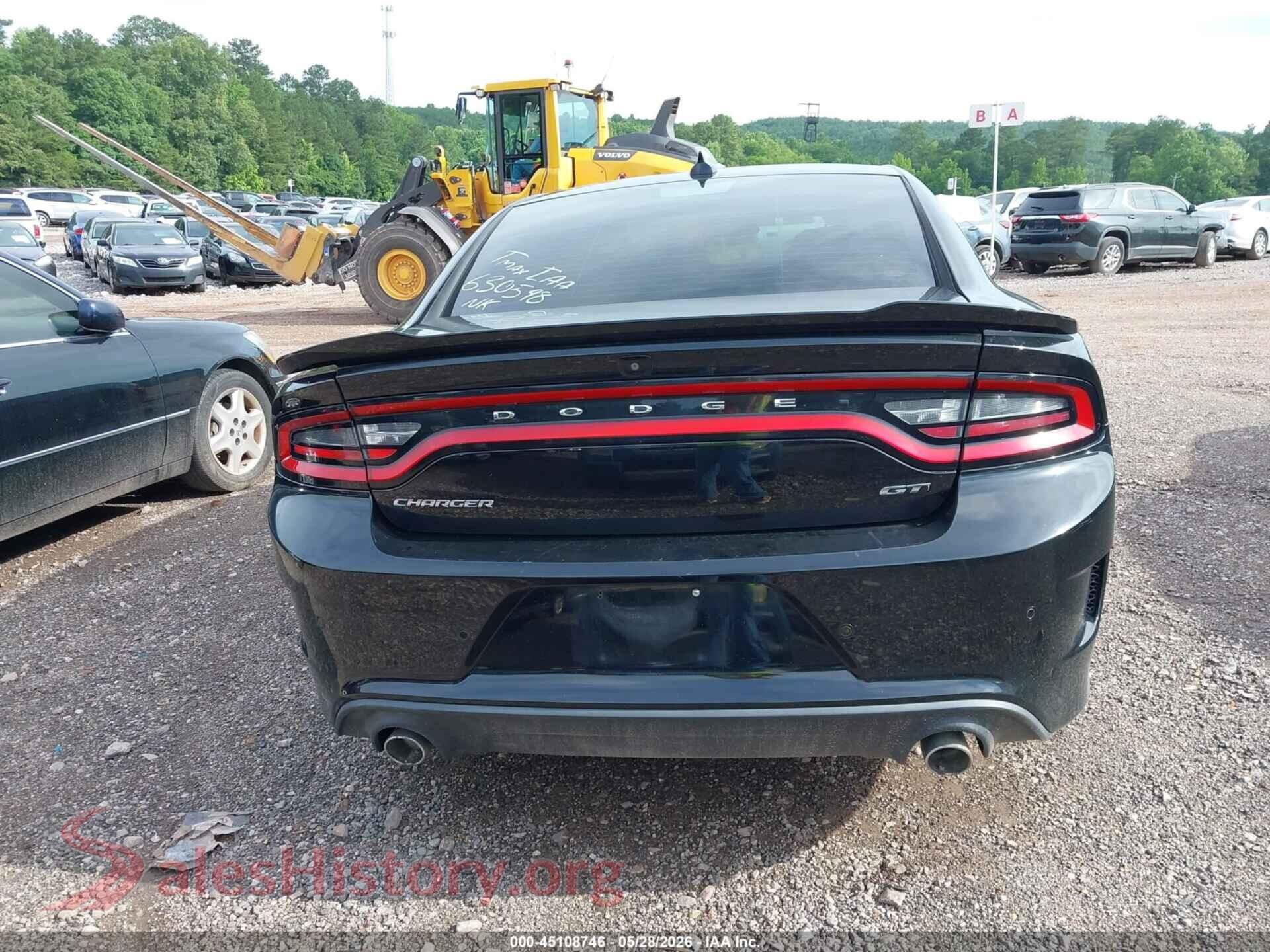 2019 DODGE CHARGER VIN 2C3CDXHG2KH630598, auction photo 16