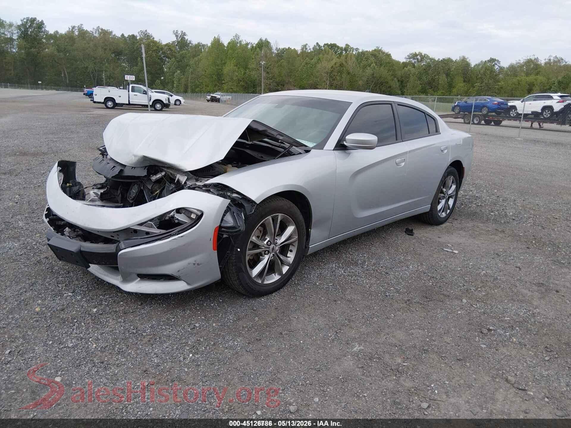 2021 DODGE CHARGER VIN 2C3CDXJG4MH549132, front view