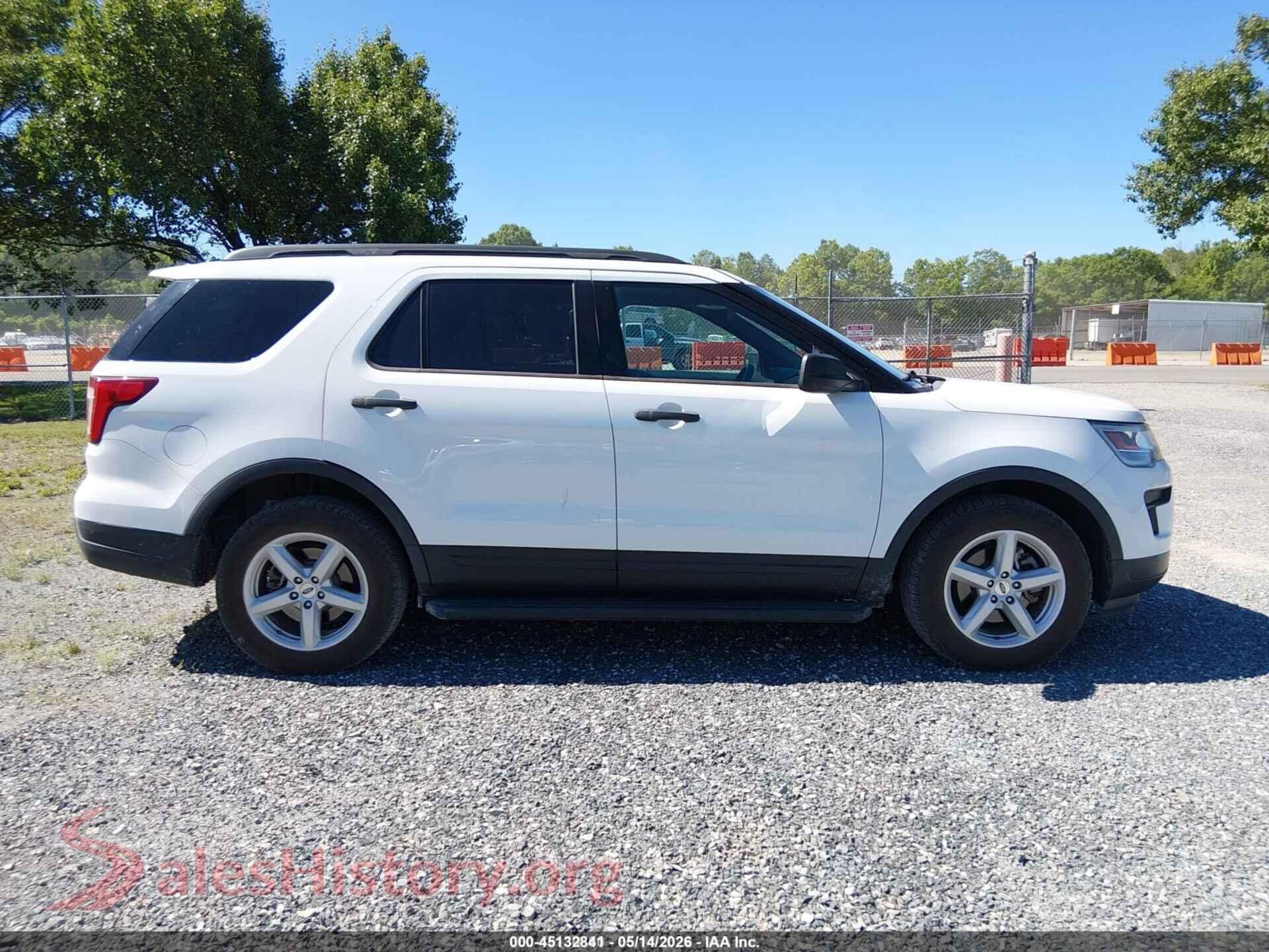 2018 FORD EXPLORER VIN 1FM5K8B86JGC45293, damage close-up