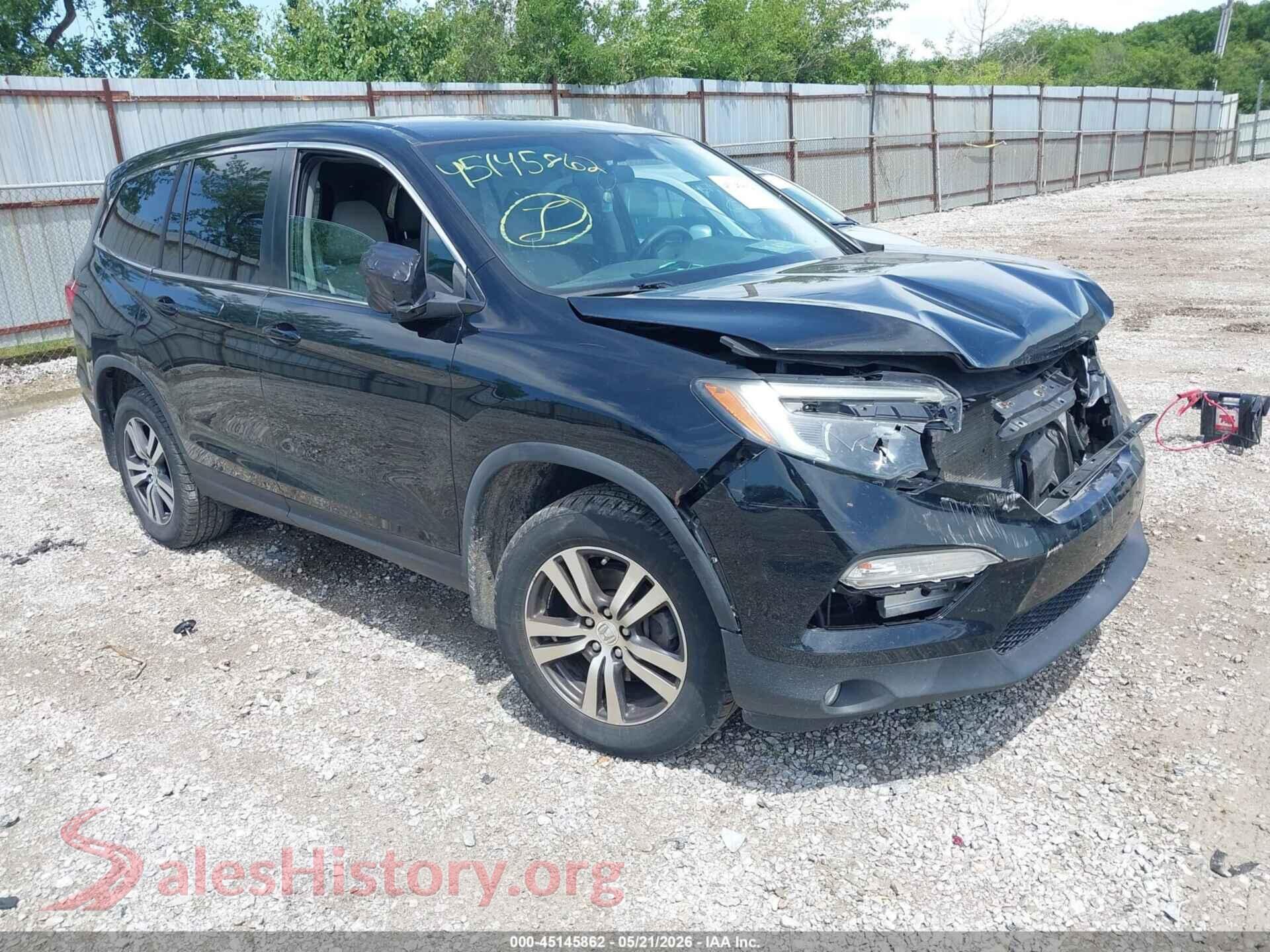 5FNYF6H38HB050550 2017 HONDA PILOT