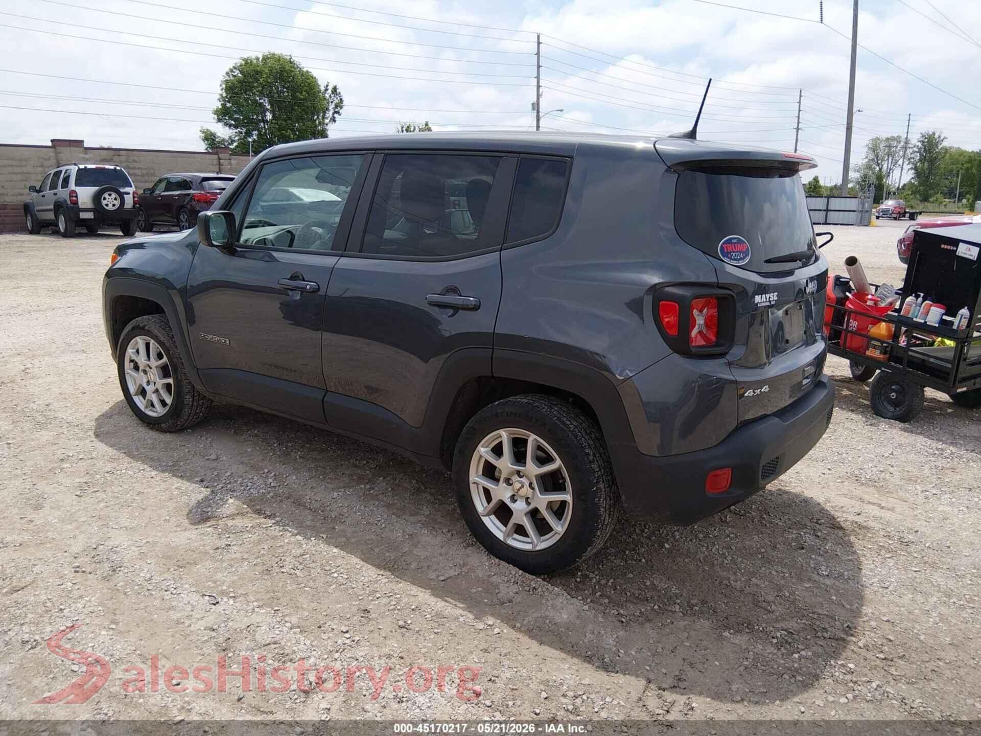 2023 JEEP RENEGADE VIN ZACNJDB10PPP17161, driver side view