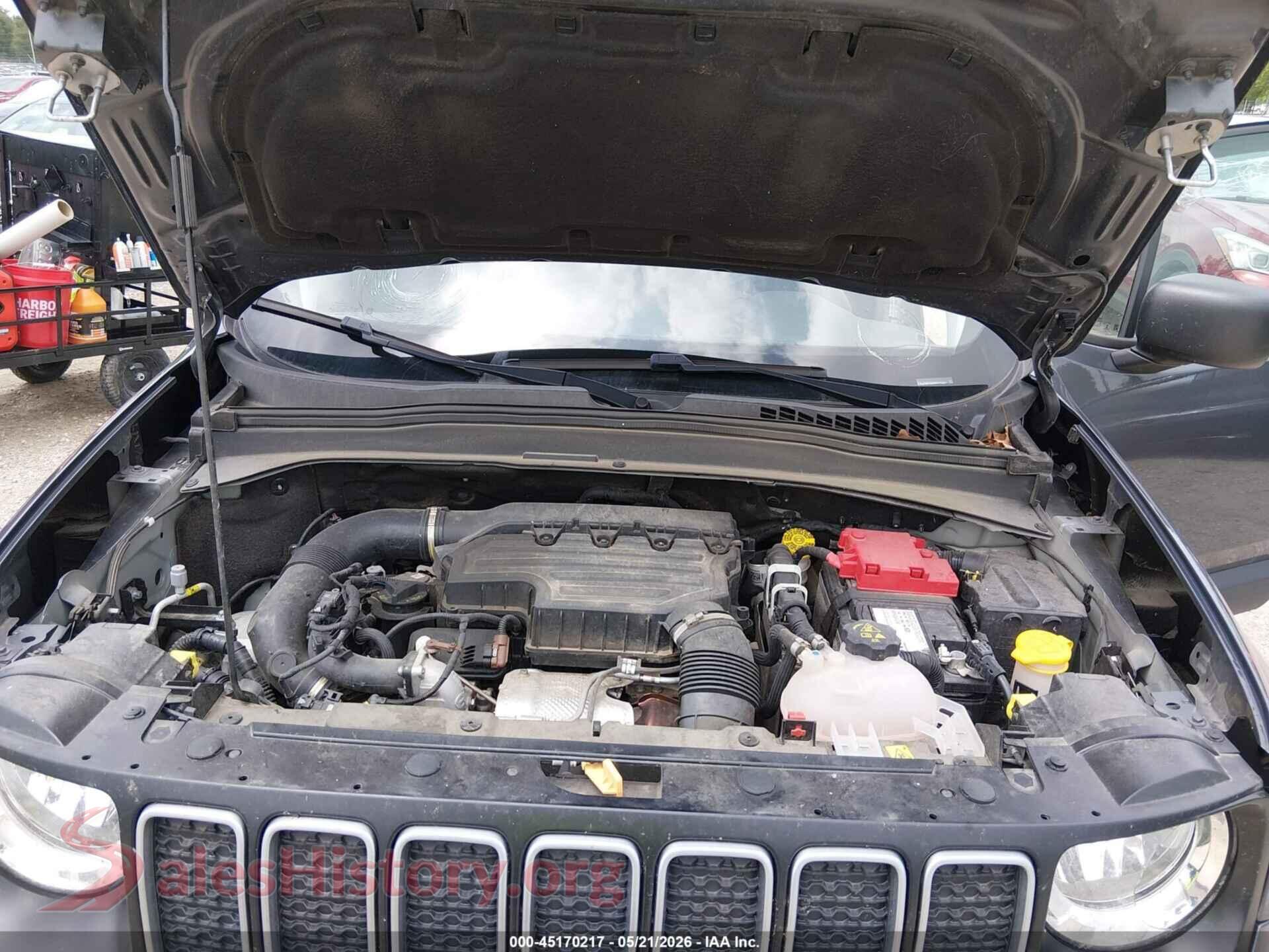 2023 JEEP RENEGADE VIN ZACNJDB10PPP17161, interior dashboard