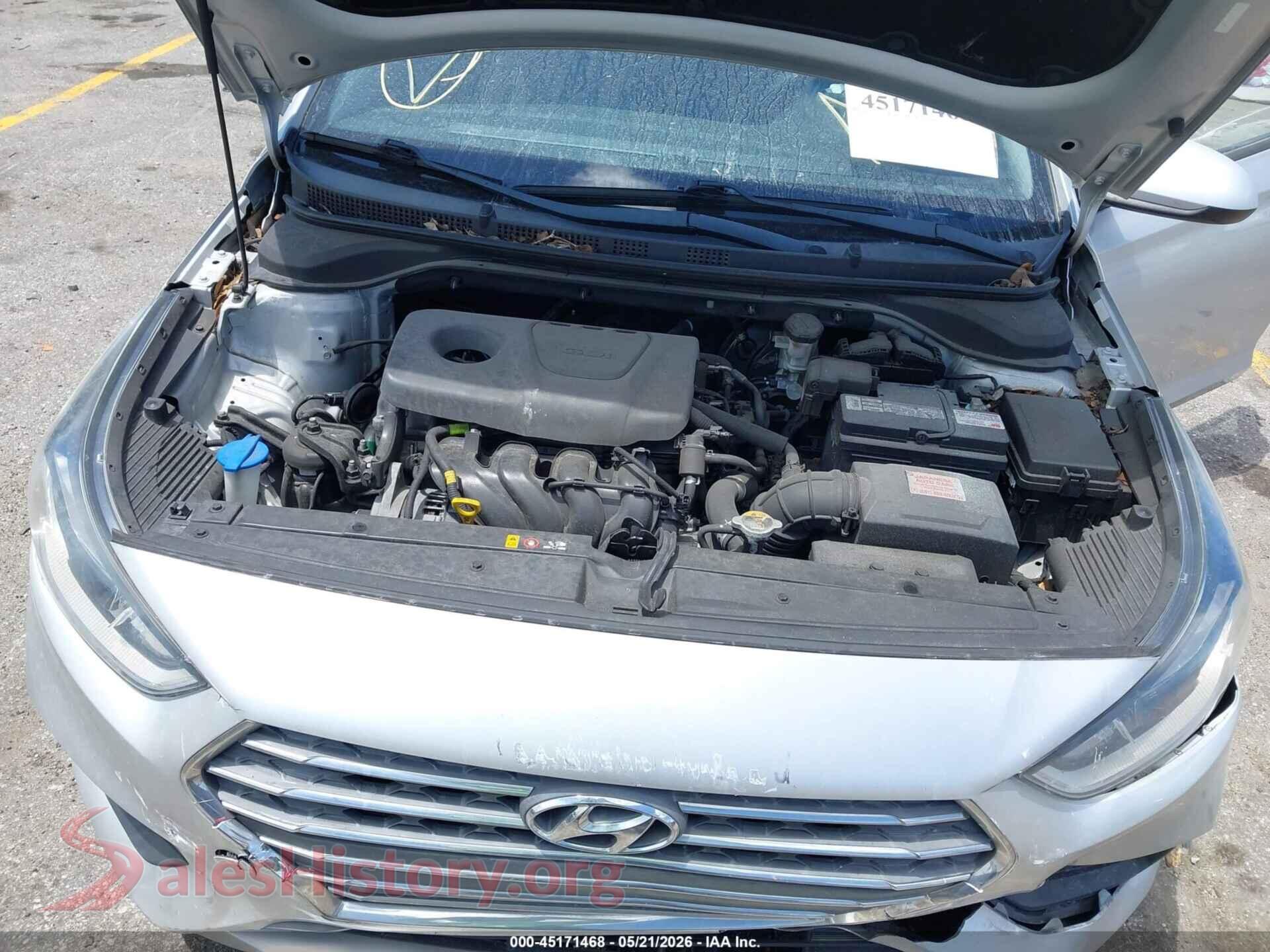 2019 HYUNDAI ACCENT VIN 3KPC24A3XKE044833, interior dashboard