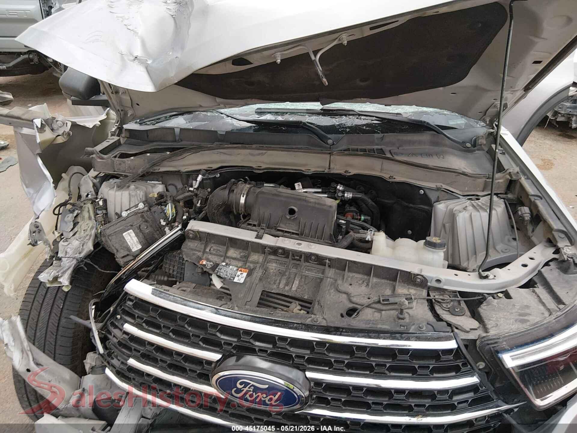2021 FORD EXPLORER VIN 1FMSK7DH7MGC15587, interior dashboard