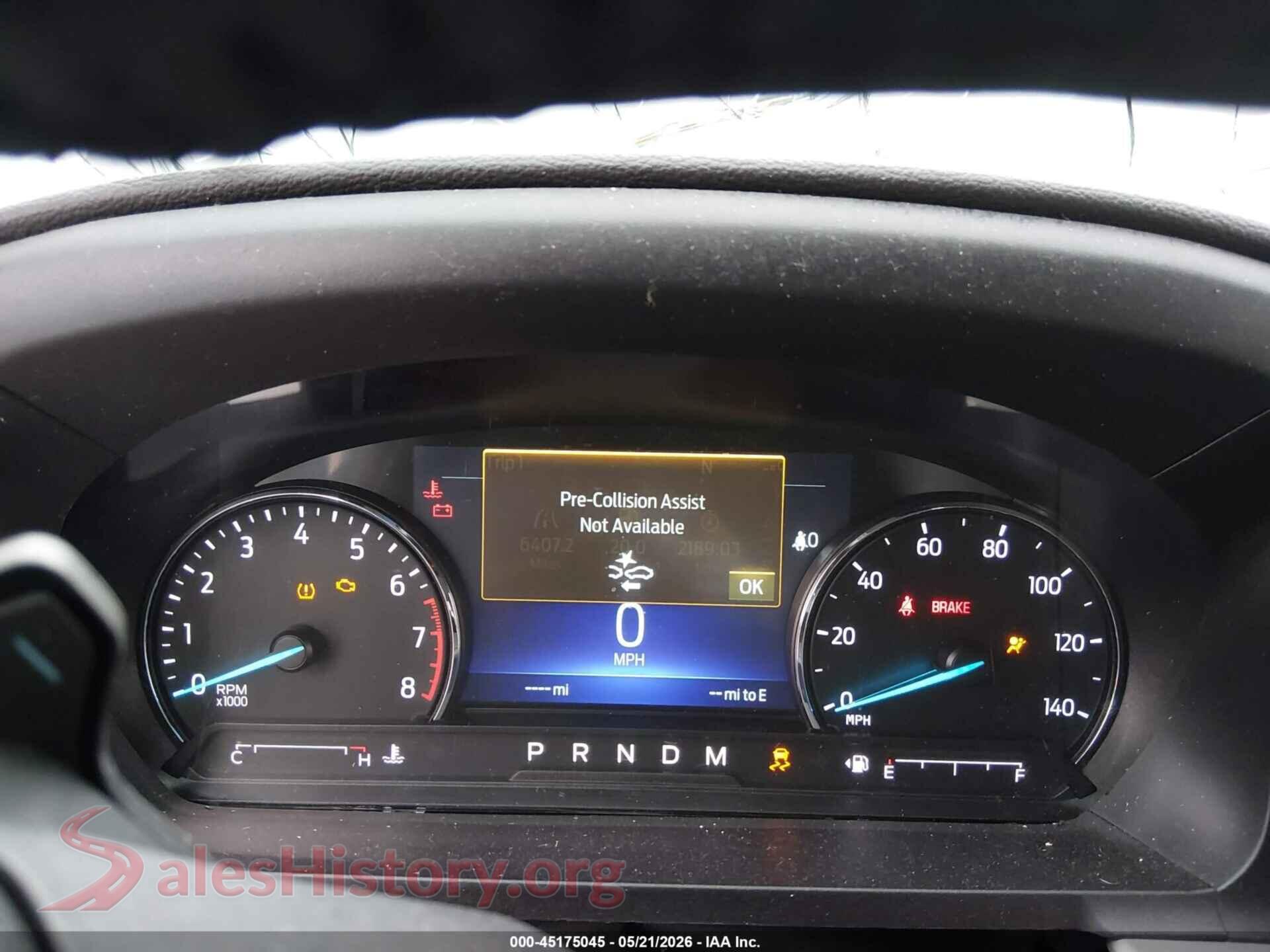 2021 FORD EXPLORER VIN 1FMSK7DH7MGC15587, passenger side view