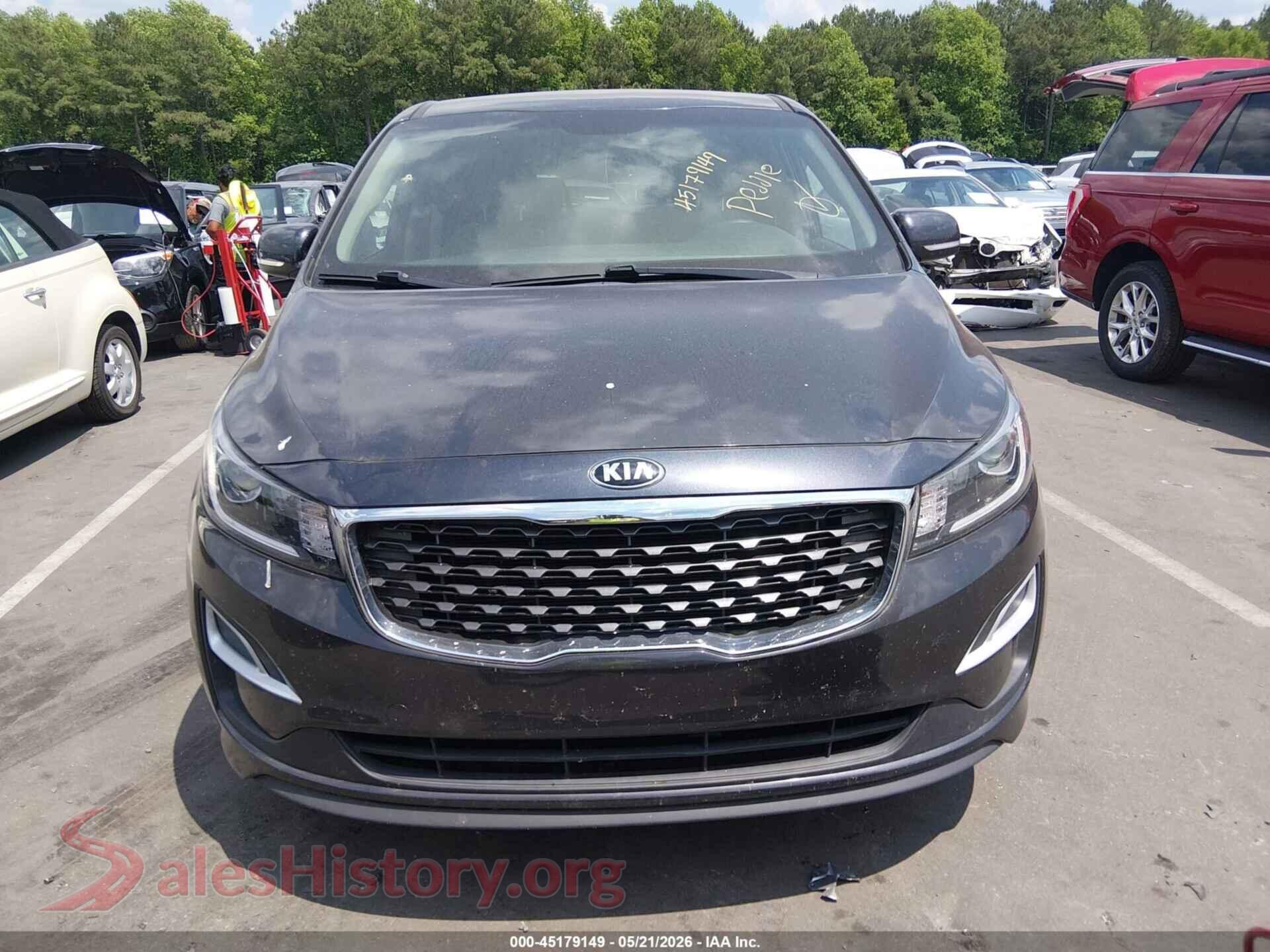 2019 KIA SEDONA VIN KNDMB5C18K6549104, rear passenger side