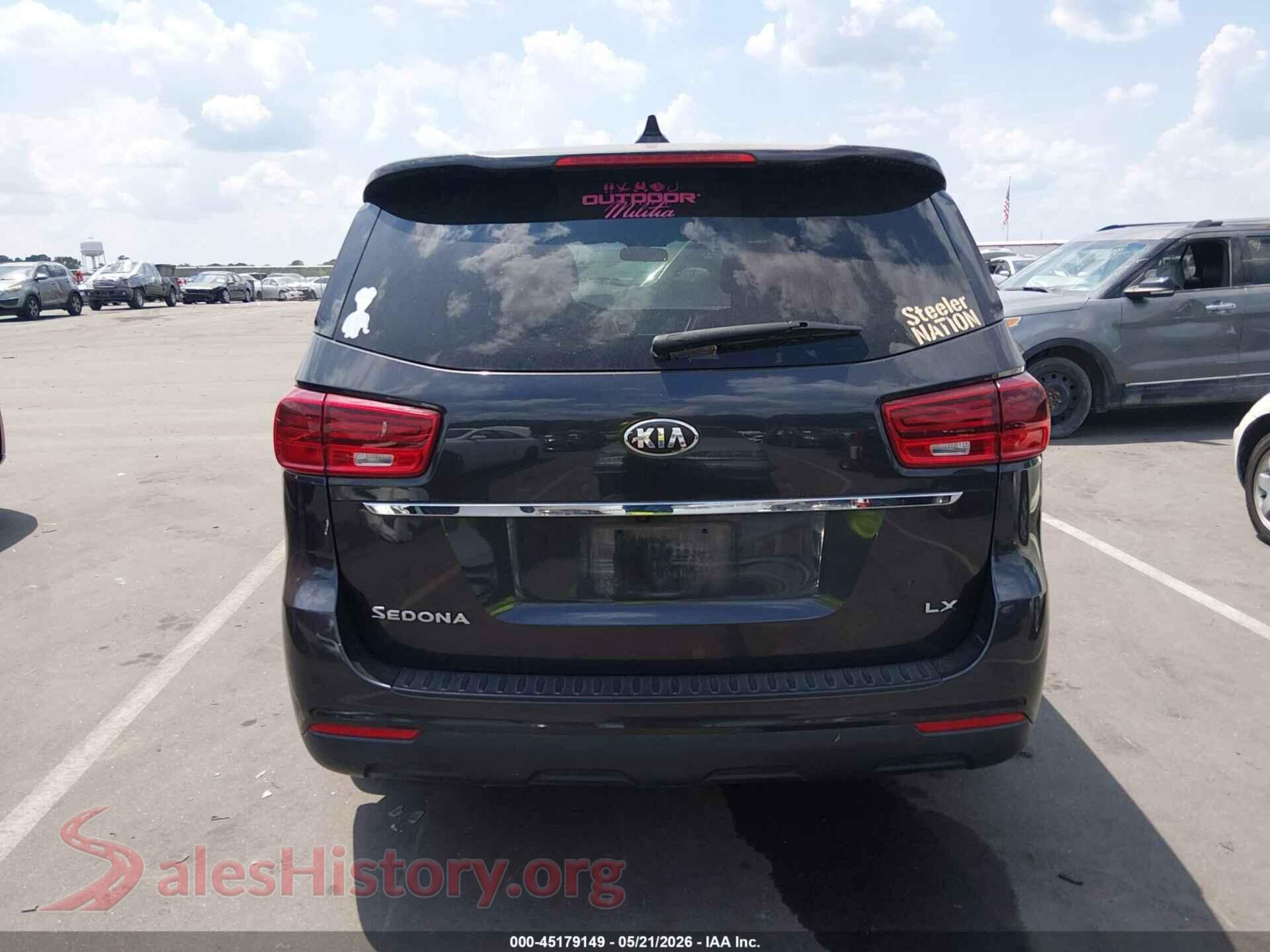2019 KIA SEDONA VIN KNDMB5C18K6549104, auction photo 16