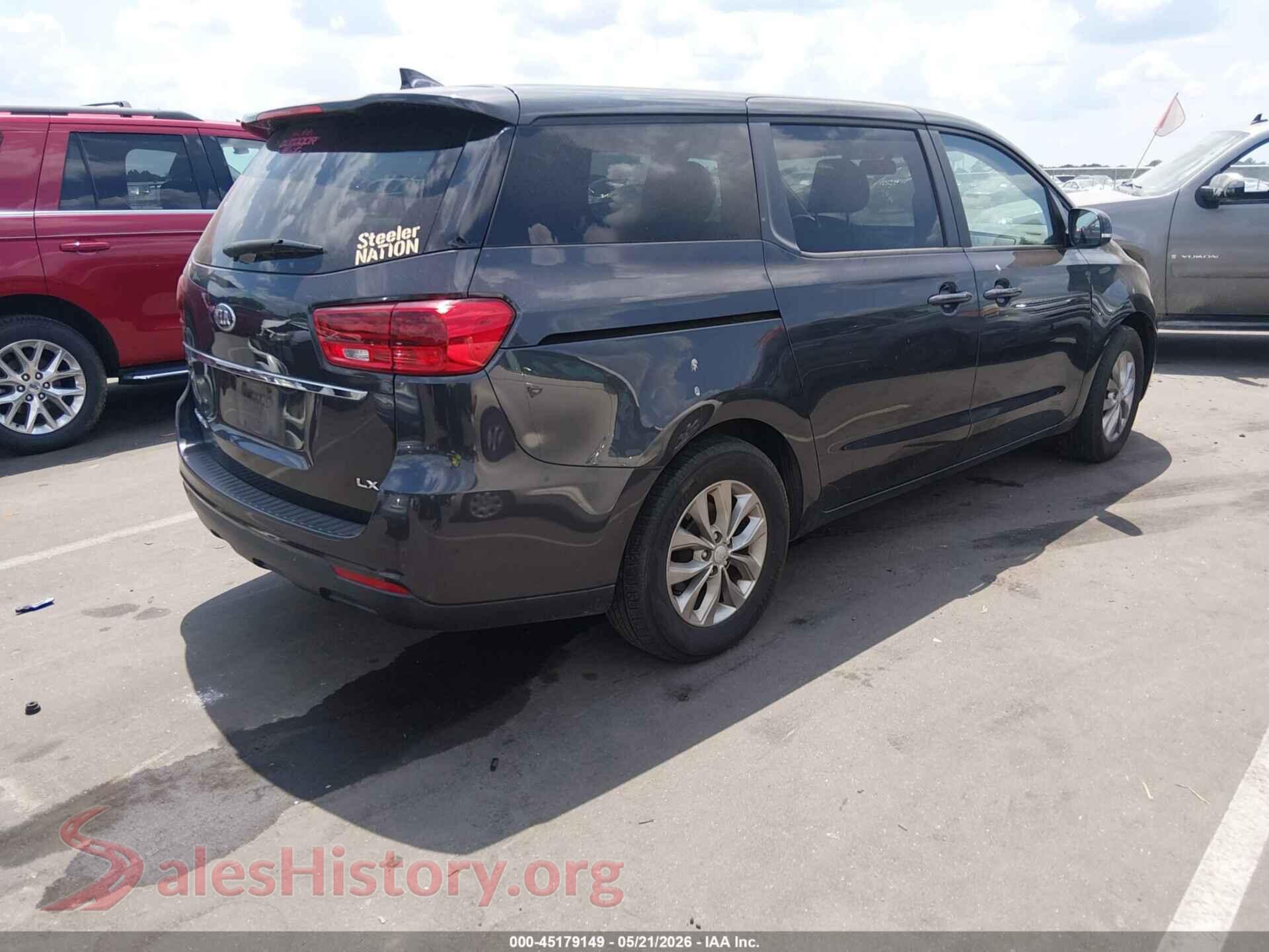 2019 KIA SEDONA VIN KNDMB5C18K6549104, rear driver side