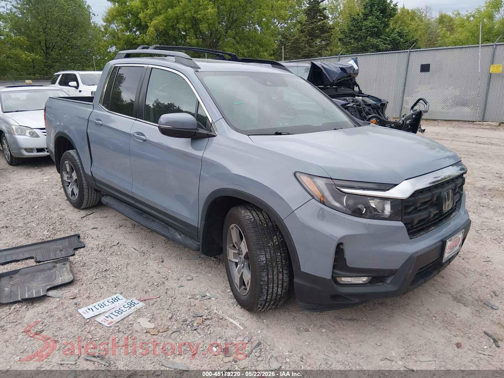 2024 HONDA RIDGELINE VIN 5FPYK3F59RB001896, auction photo