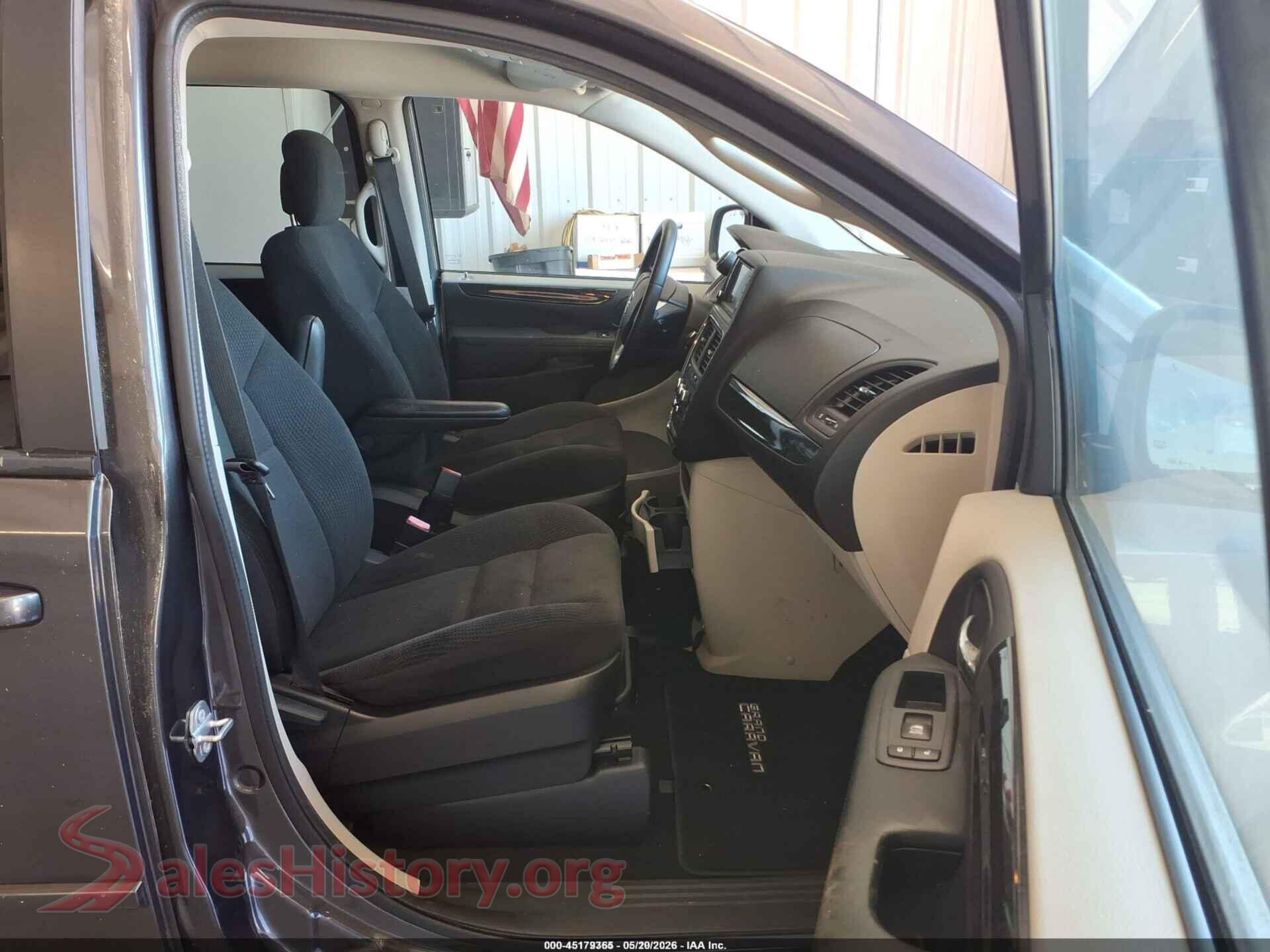 2017 DODGE GRAND CARAVAN VIN 2C4RDGBGXHR712595, rear view
