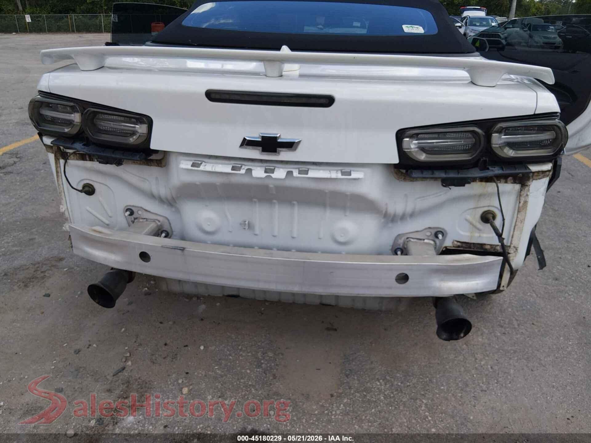 2020 CHEVROLET CAMARO VIN 1G1FB3DS9L0110379, rear passenger side