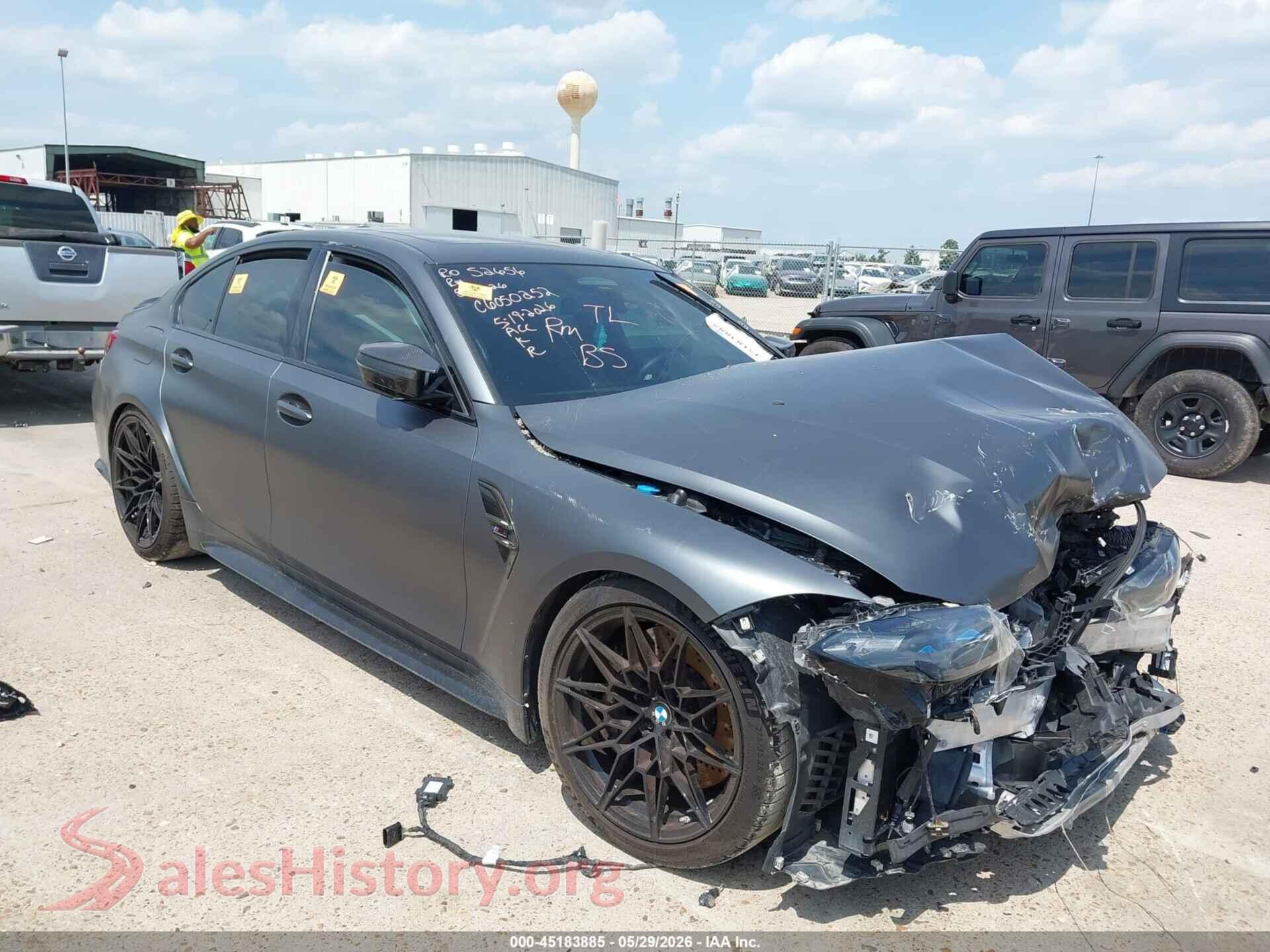 2022 BMW M3 VIN WBS33AY00NFN10019, auction photo