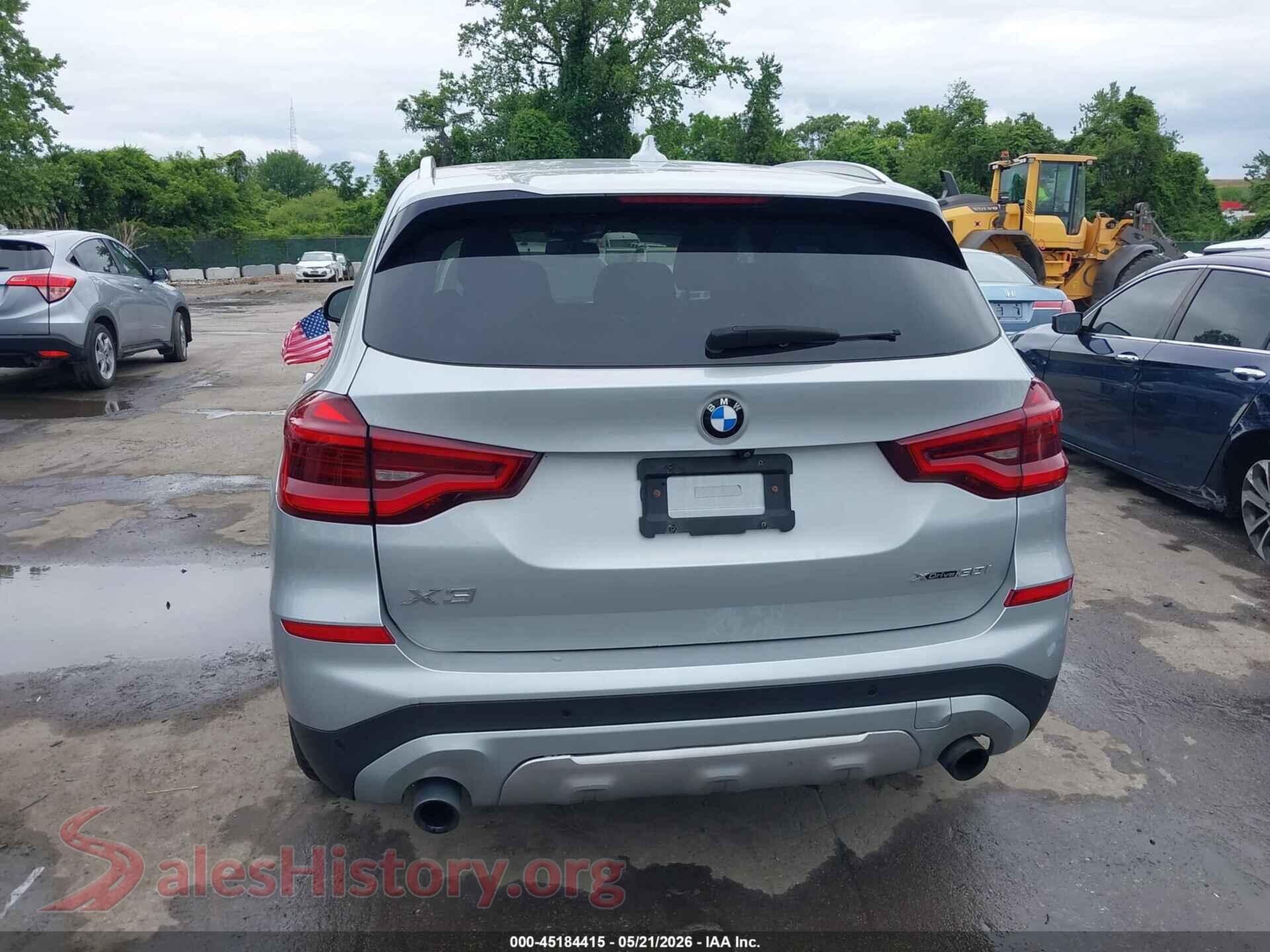2019 BMW X3 VIN 5UXTR9C52KLD98748, auction photo 17